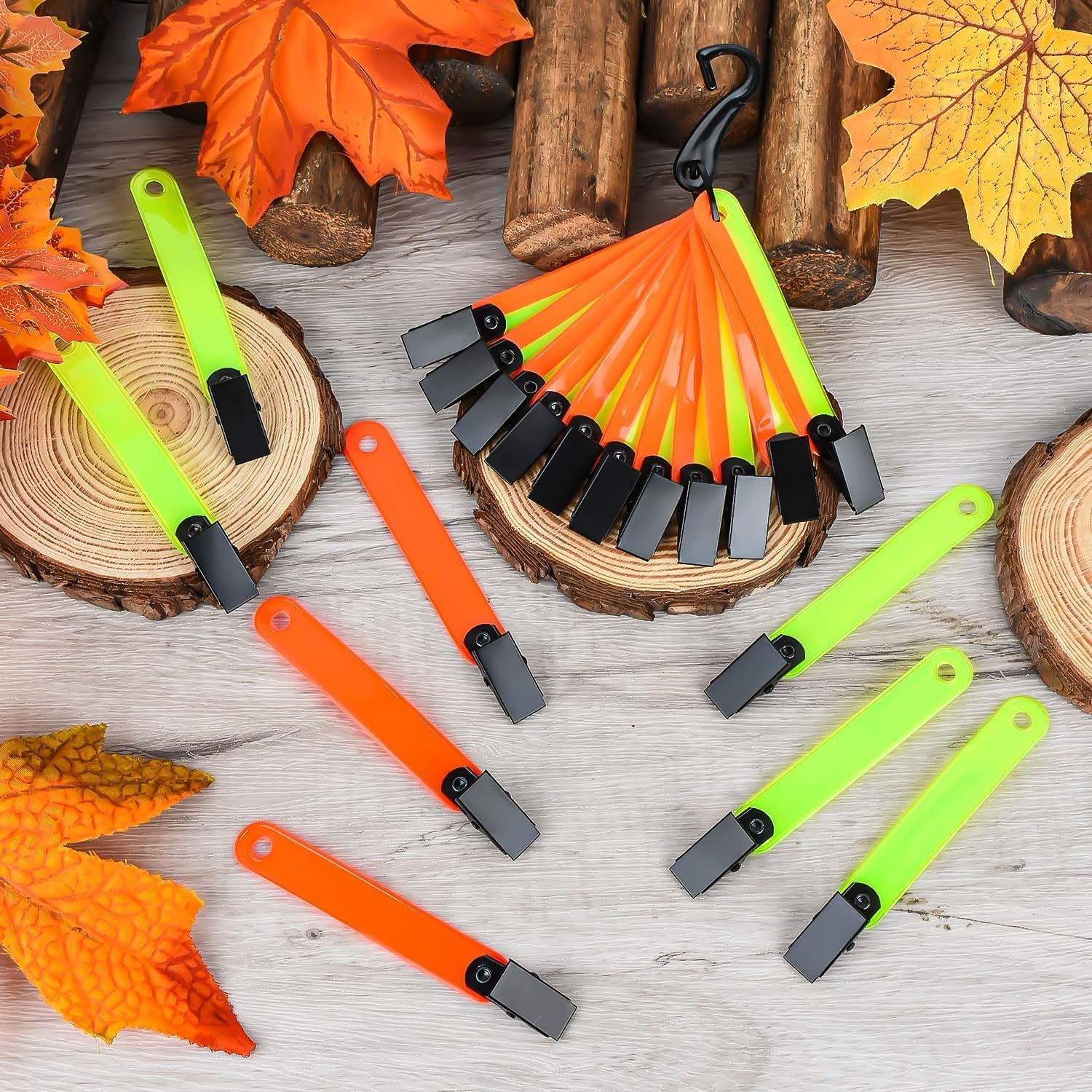 36Pcs Trail Markers for Hiking, Multiple Color Reflective Trail Marking Ribbons with Clip for Hunting Outdoor image number 3