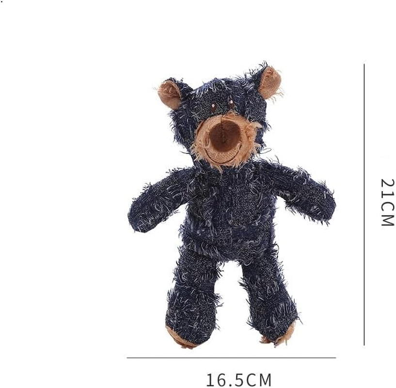 2 Pieces Pet Toy Bear Toy Soft Plush Dog Toys Fluffy Chew-Safe Puppy Toys, Durable & Washable for Small to Medium Dogs