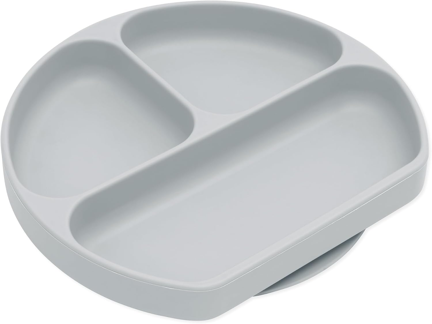Bumkins Silicone Grip Dish, Gray image number 4