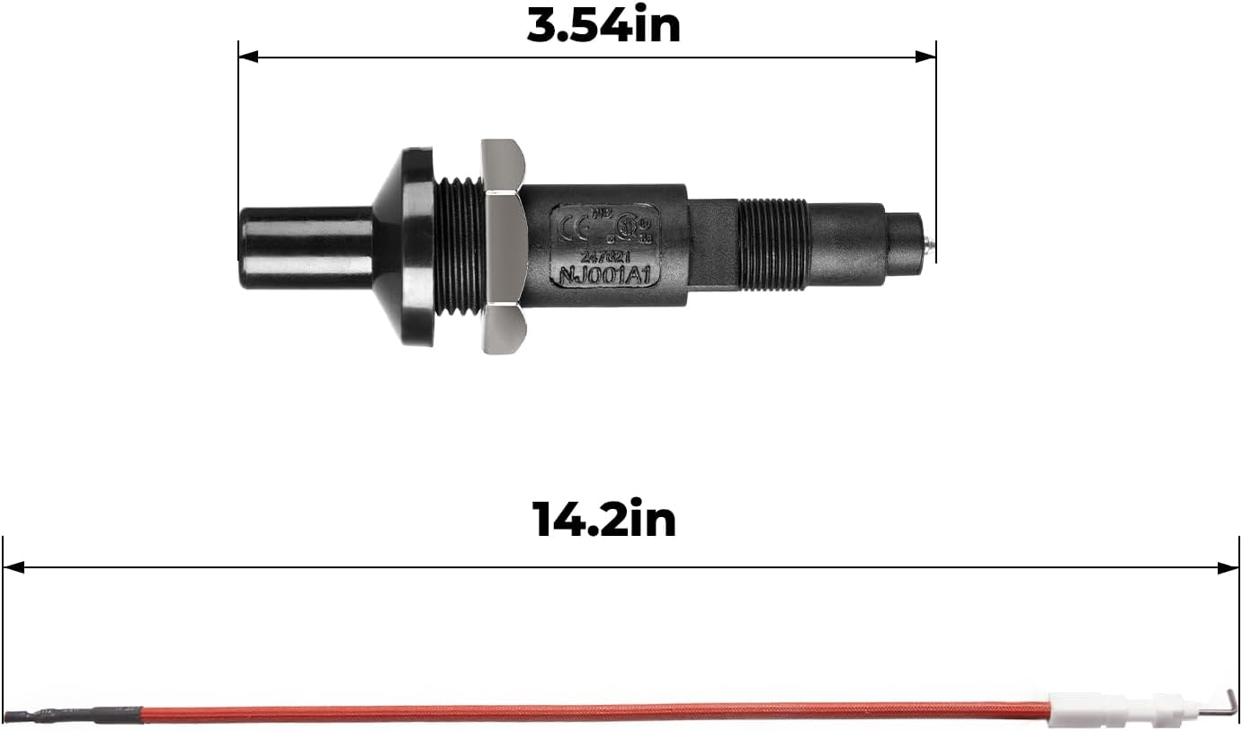 Outdoor Heater Replacement Parts, Piezo Igniter with Cable, Suitable for Most Outdoor round Stand up Propane Heater and Mini Ttable Top Gas Heater image number 4
