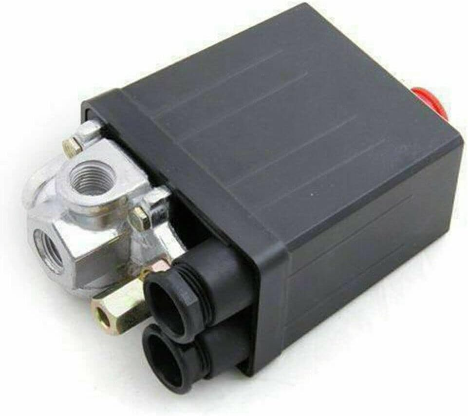 LEDON 90-120 PSI Air Compressor Pressure Switch Control Valve Heavy Duty - Black - Automatic Operation, Durable Copper Connector - ON/OFF Switch Knob, Easy to Install - Air Compressor Switch image number 3