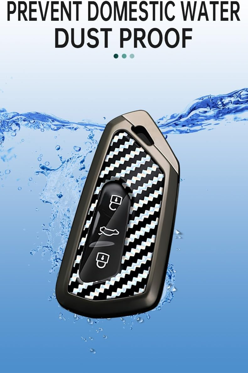 Smart Remote Car Key Fob Case Key with Keychain Fit for VW VOLKSWAGEN Golf MK8 ID.3 ID.4 Fit for Seat Leon Ateca Tarraco Cupra Formentor Skoda Octavia Keyring Protective Key Case Cover image number 2