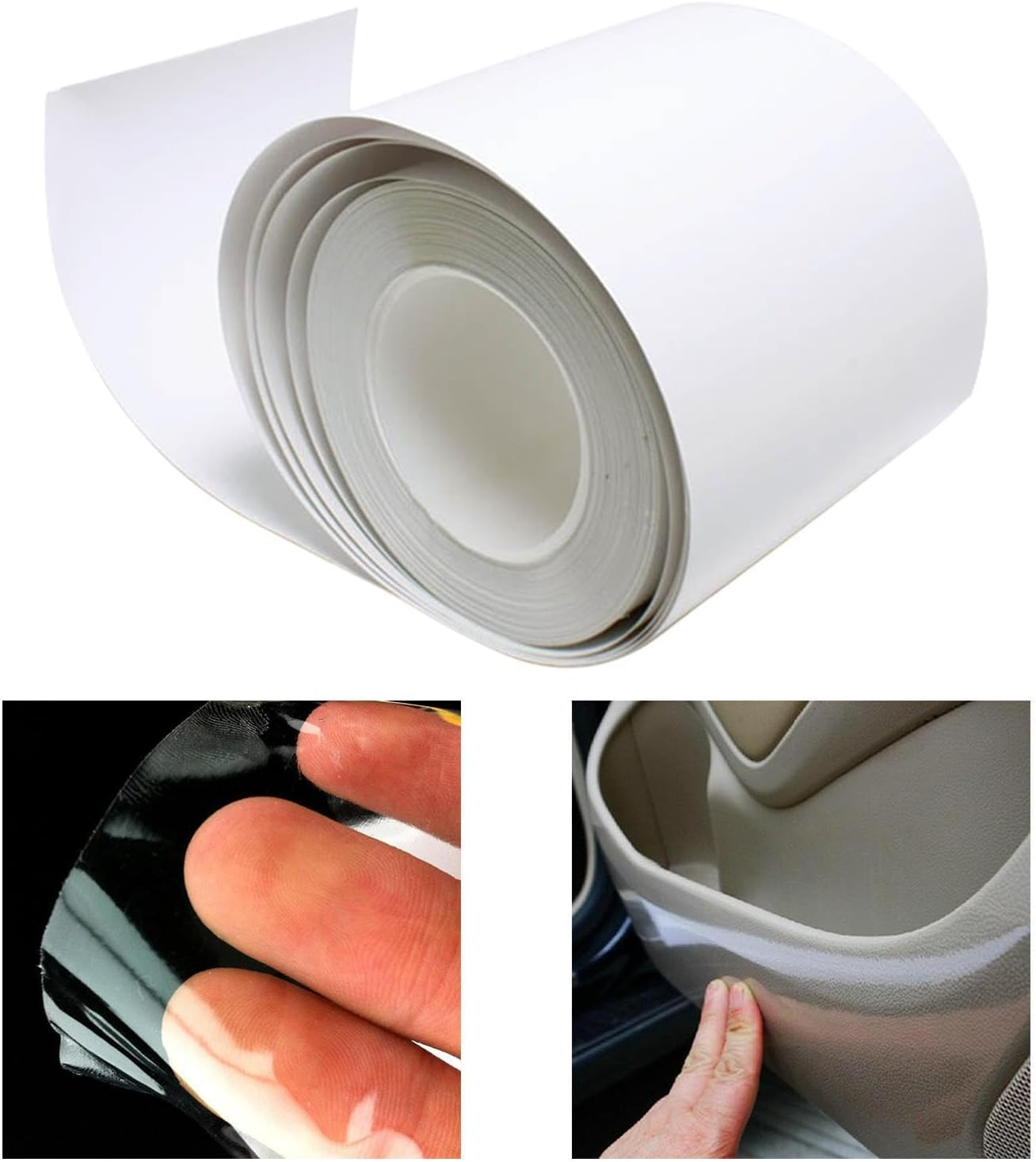 Clear Car Film Mounting Tape Protective Film Invisible Tile Waterproof Paint Surface Protection Film for Rearview Mirror, 10Cmx200Cm image number 1