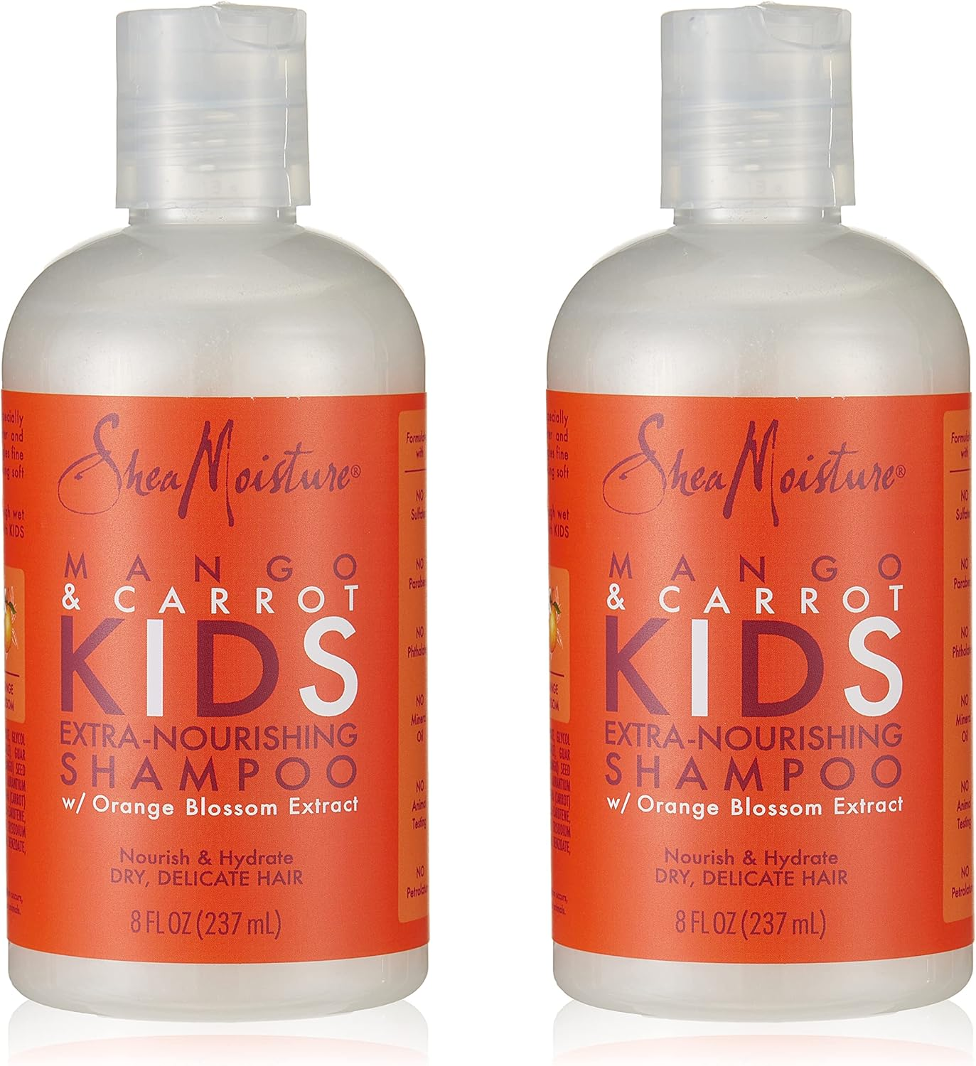 Shea Moisture Kids Shampoo 8 Ounce Mango/Carrot Extra Nourishing (236Ml) (2 Pack) image number 3