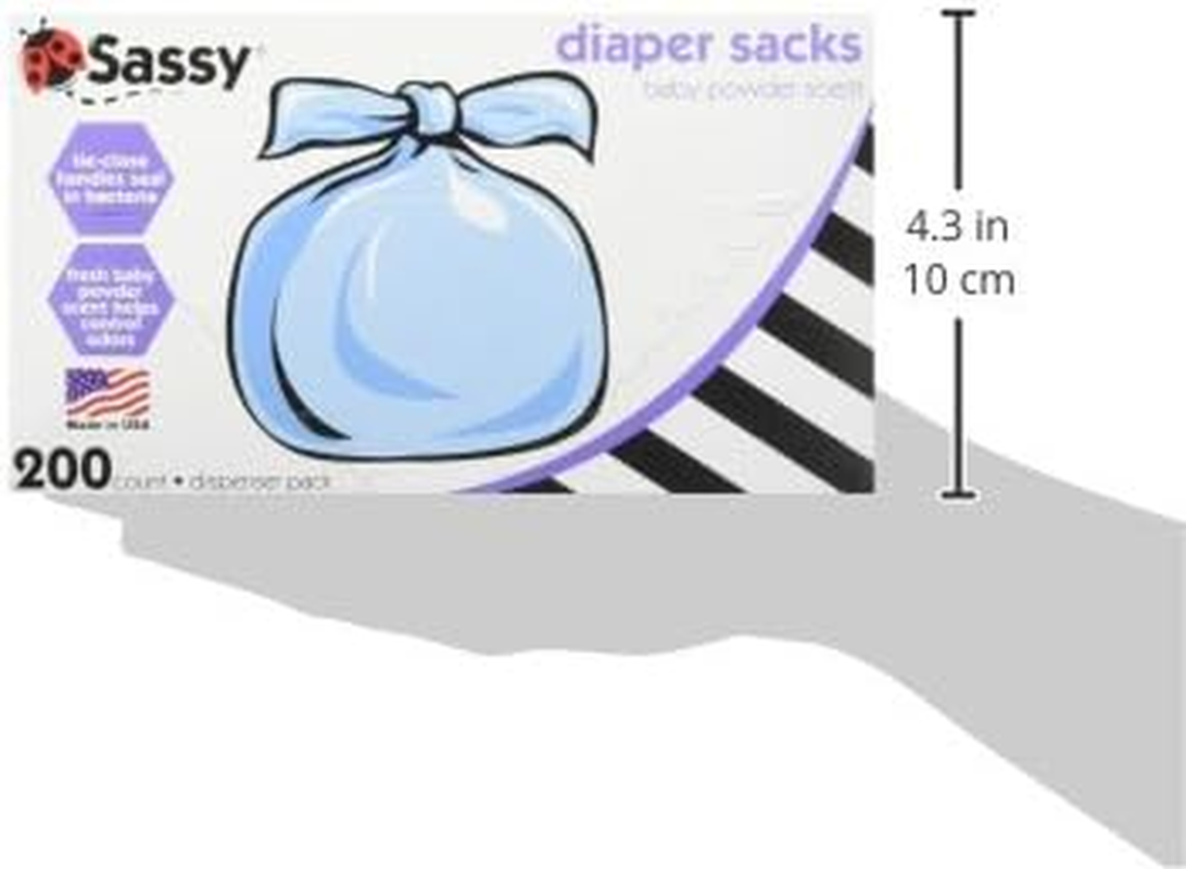 Sassy Baby Disposable Diaper Sacks, 200 Count, Packaging May Vary image number 4
