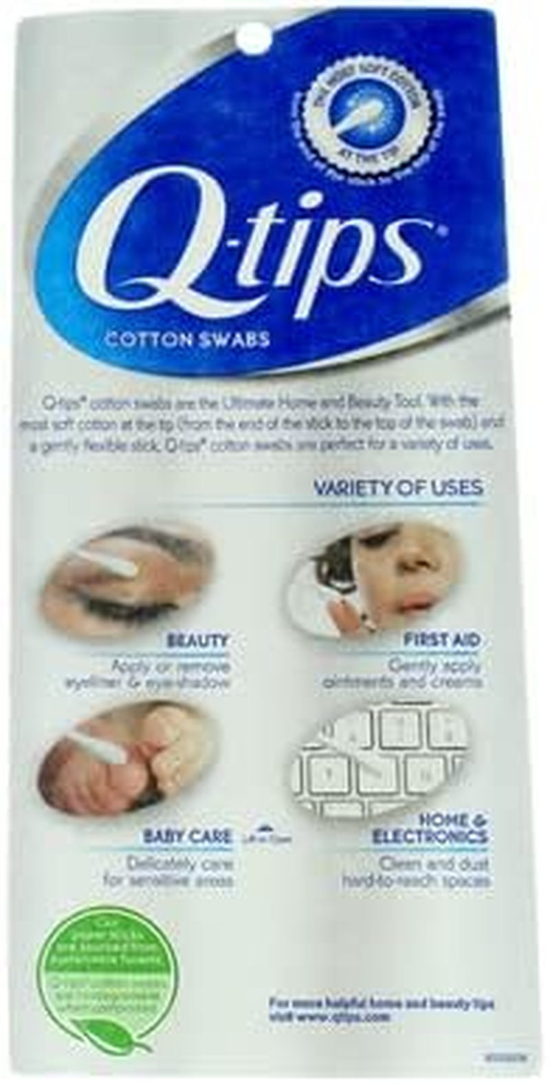 Q Tips Cotton Swab Size 625Ct Q Tips Cotton Swab 625Ct