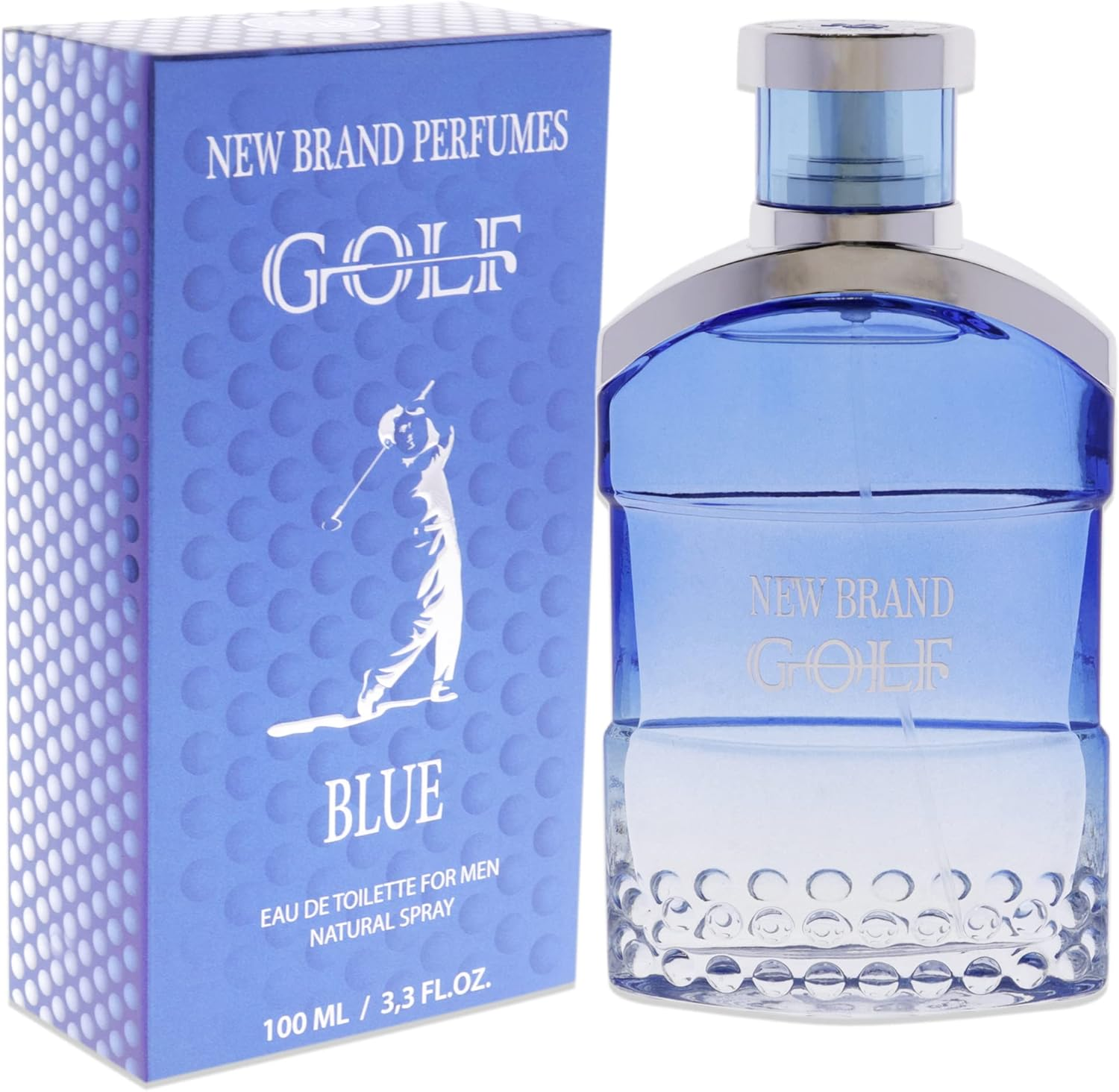 New Brand Golf Blue for Men 3.3 Oz EDT Spray