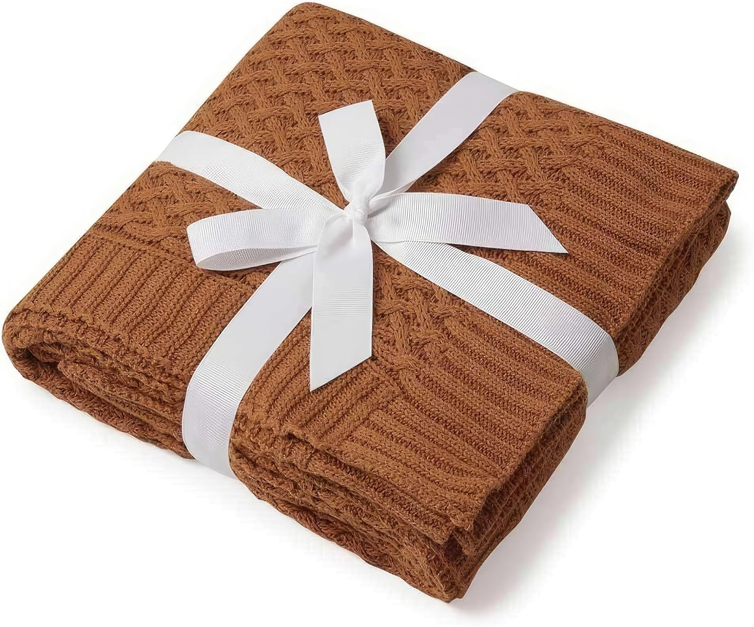 Snuggle Hunny Baby Blanket, Newborn to Toddlers, Organic Cotton Diamond Knit, Perfect Knitted Baby Pram and Stroller Blanket, Olive