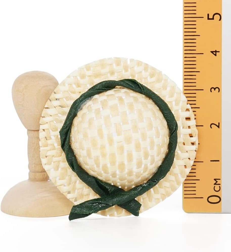 Odoria 1/12 Scale Dolls House Miniature Hat with Stand Dollhouse Accessories image number 2