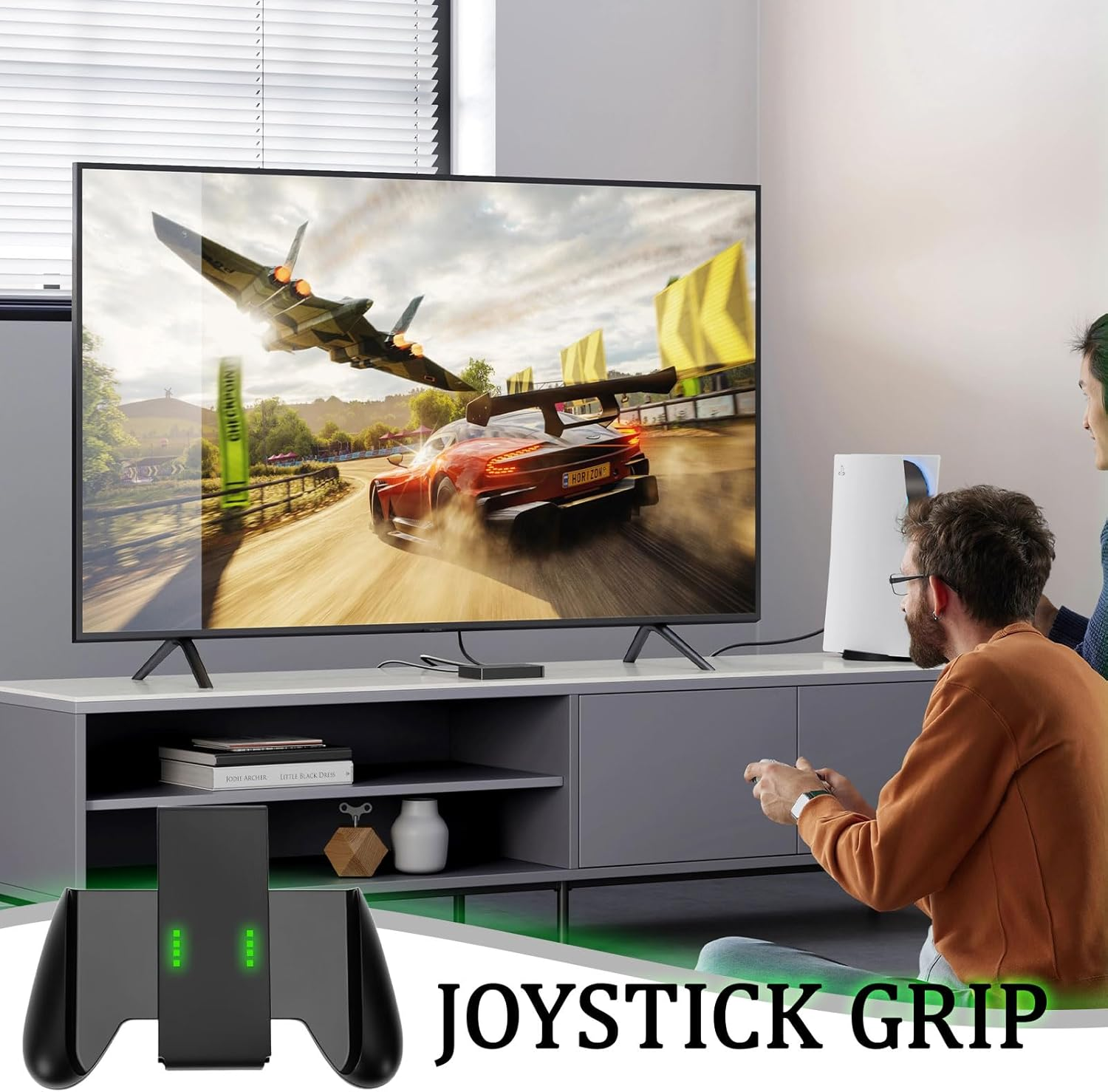 Switch Grip Handle Bracket Support Holder,For Nintendo Switch Joycon,Controller Holder,Suitable for Nintendo Switch Grip, Comfortable(Black) image number 3