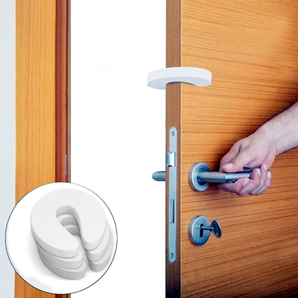 6Pcs Door Pinch Guard,Door Slam Stopper,Soft Foam Door Slam Stopper Safety,Finger Protectors, Made of Soft Foam to Keep Door Open,Prevent Finger Pinch Injury, Baby Safety Finger Guards