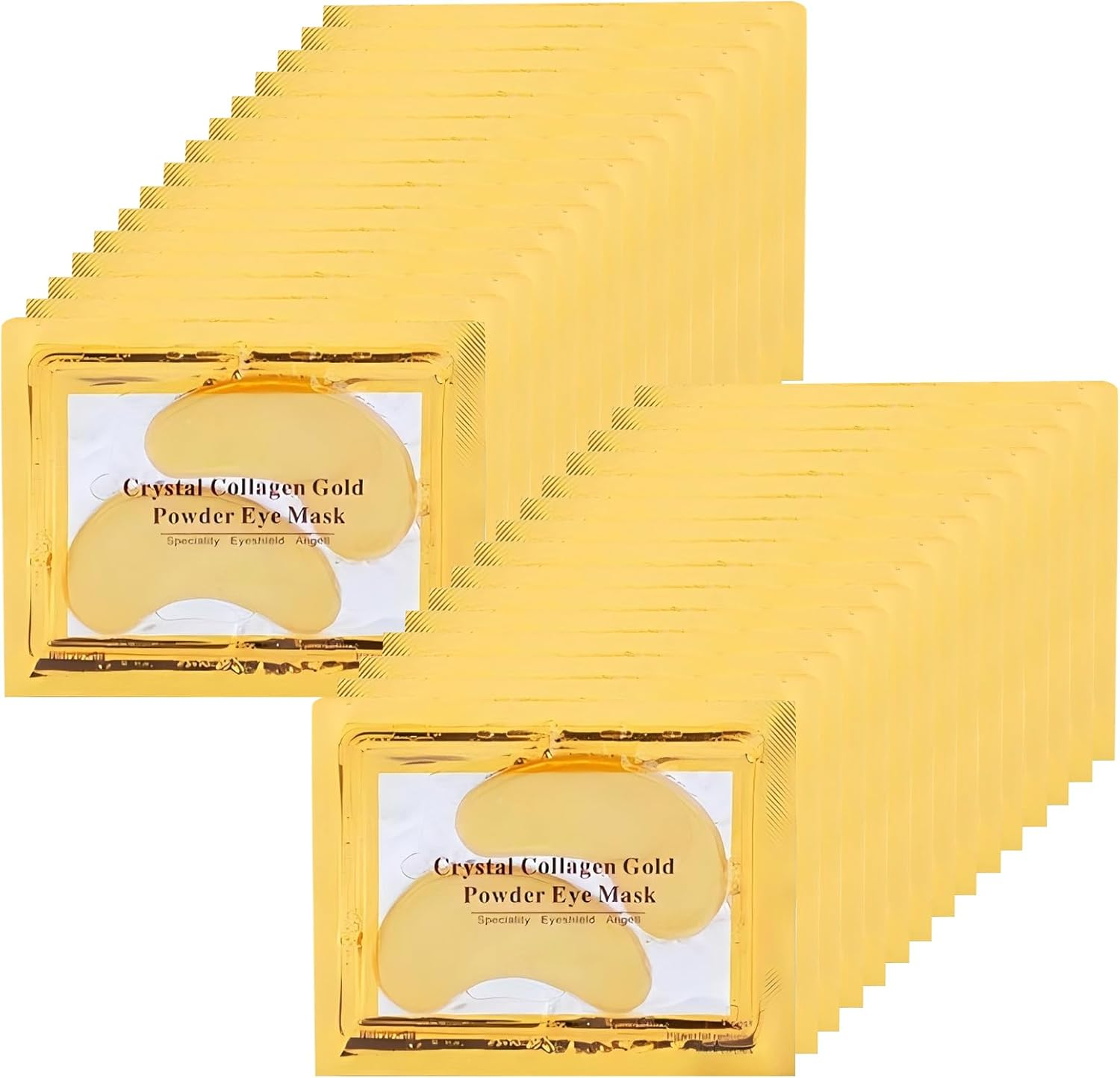 30 Pairs under Eye Collagen Patches - Gold Moisturizing Eye Masks for Dark Circles and Puffiness - under Eye Gel Pads image number 2