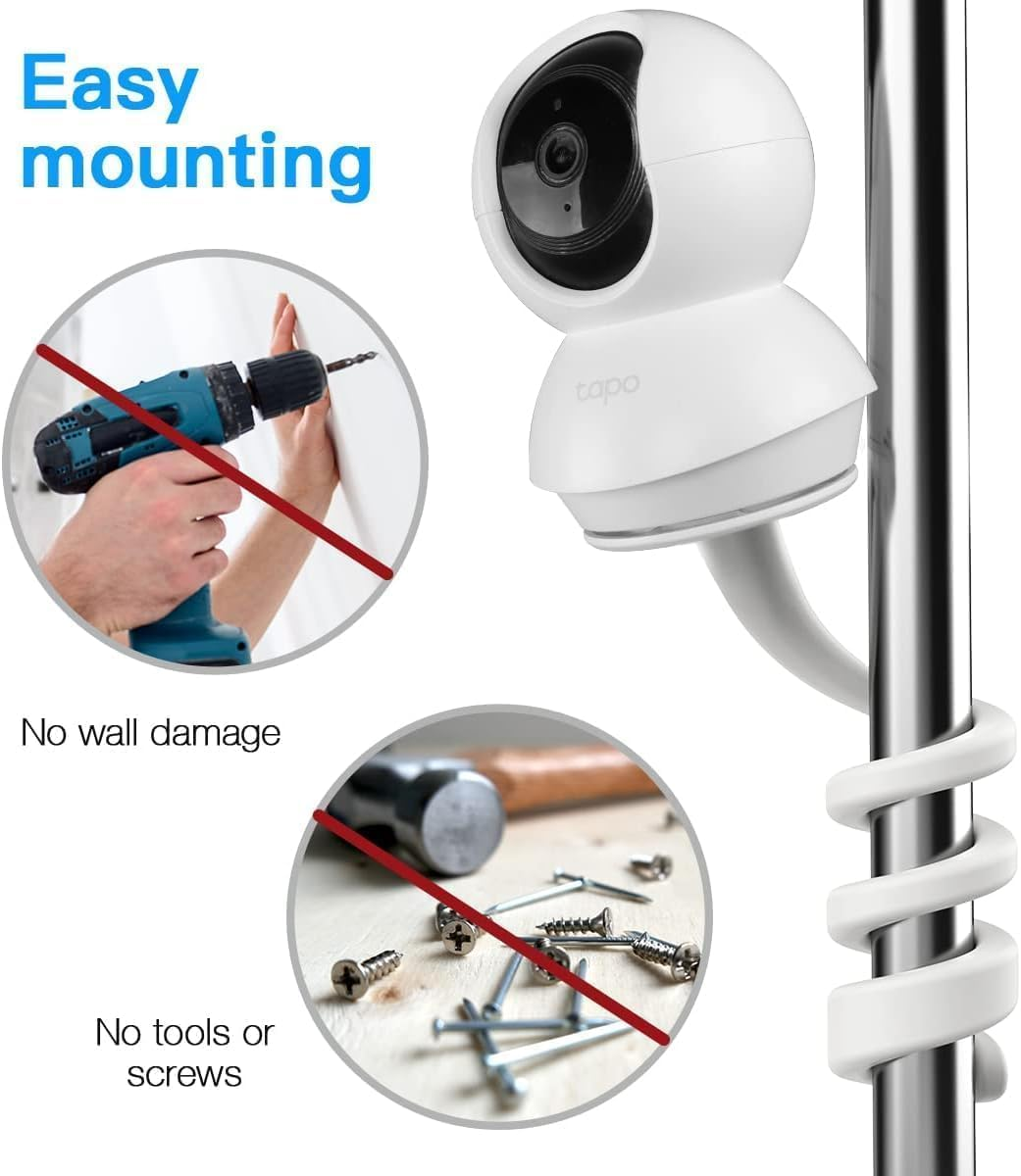 Flexible Monitor Mount Compatible with Tp-Link Tapo C200/C210/C220/C225, Kasa Security Camera EC70/EC71/KC410S, Easy to Install, without Tools image number 3