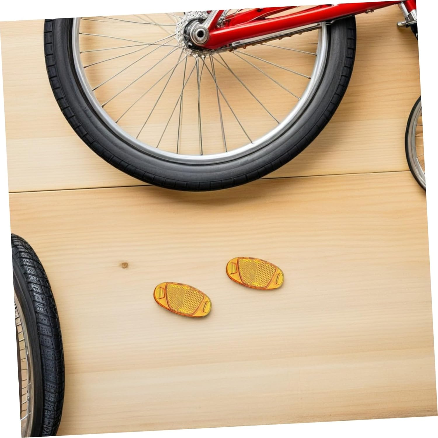 2 Sets Mountain Bike Reflective Warning Clips Safety Reflectors Front Rear for Night Visibility Cycling Accident Prevention image number 4