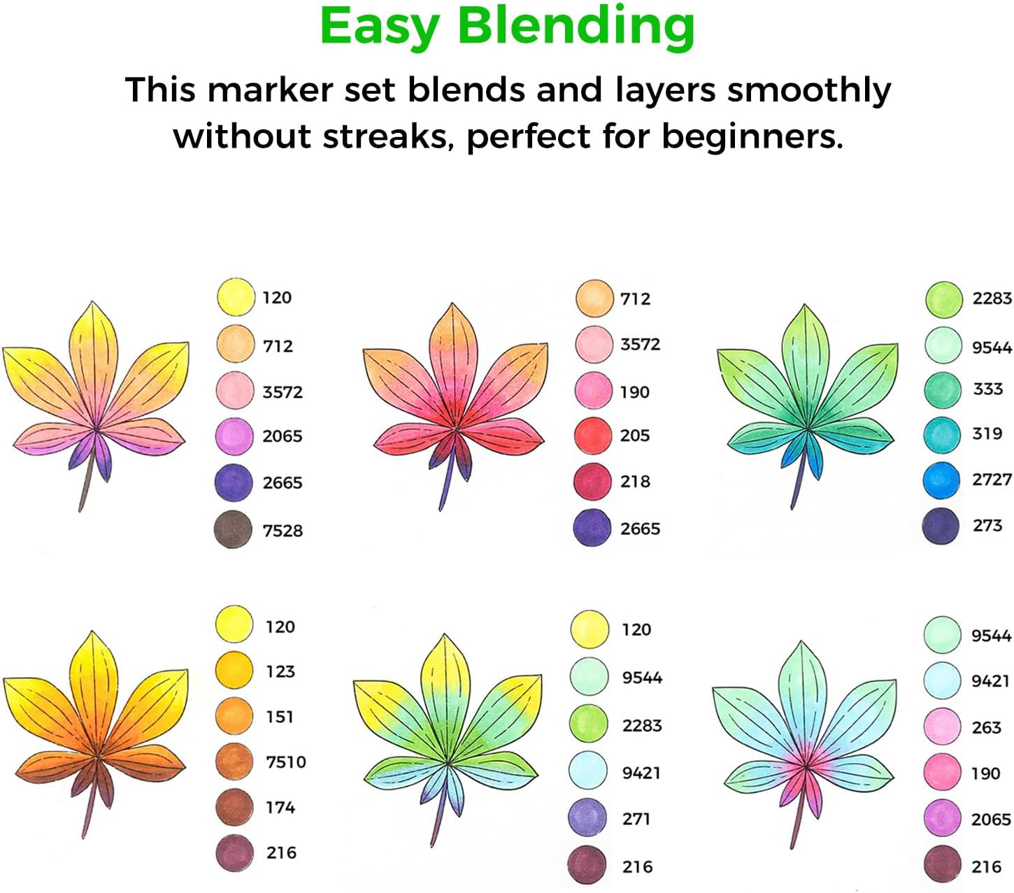 Ohuhu Markers Brush Tip: 48 Colours Double Tipped Art Marker Set for Kids Artists Adults Colouring Drawing Sketch Architectural Design - Brush Chisel Dual Tip Art Supplies with Marker Storage Box image number 3