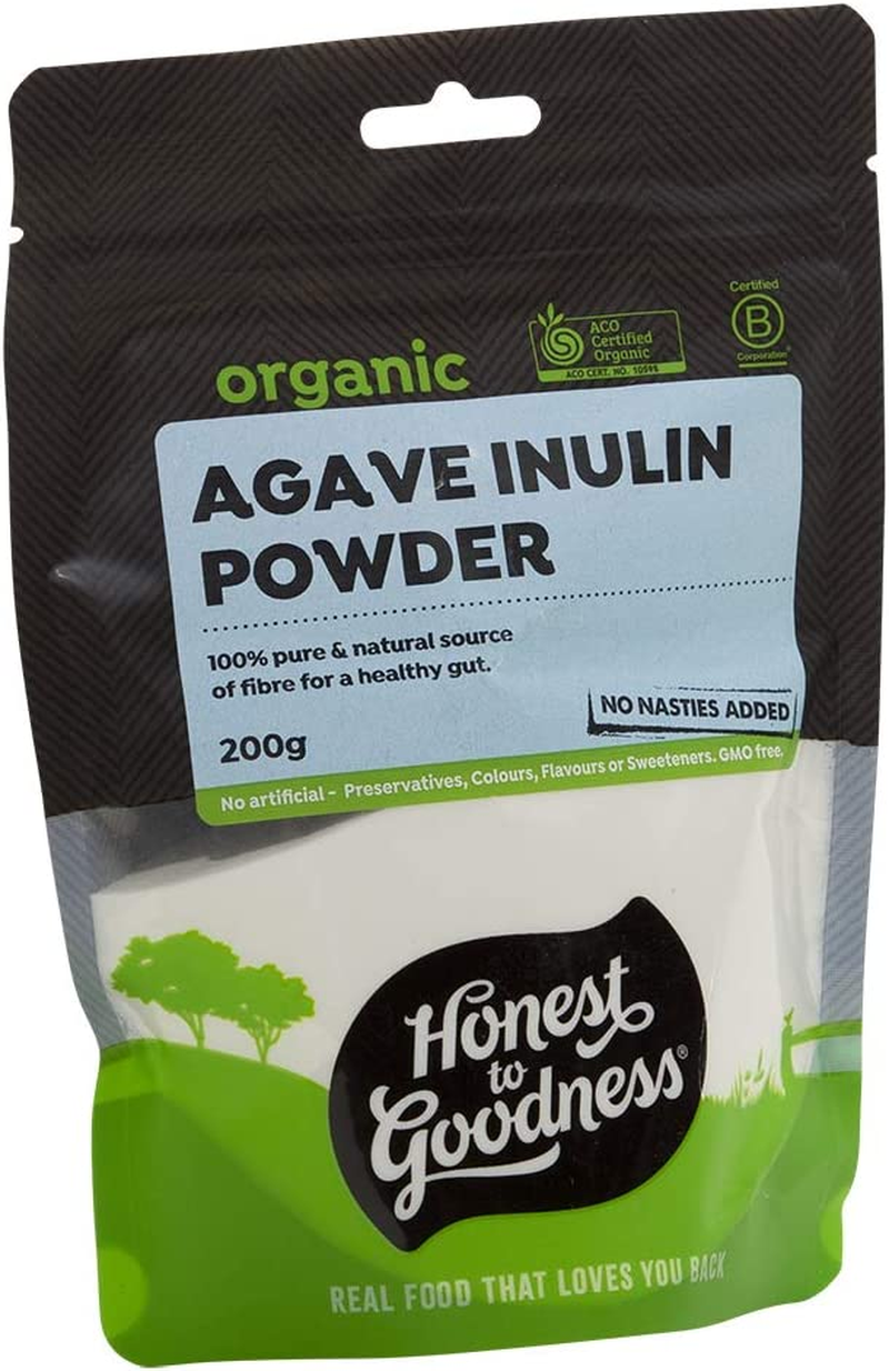 Honest to Goodness, Organic Agave Inulin Powder, 200 Grams - a Natural, Subtle Sweetness. 100% Pure and Natural Fiber. No Anti-Caking Agents or Fillers. image number 3