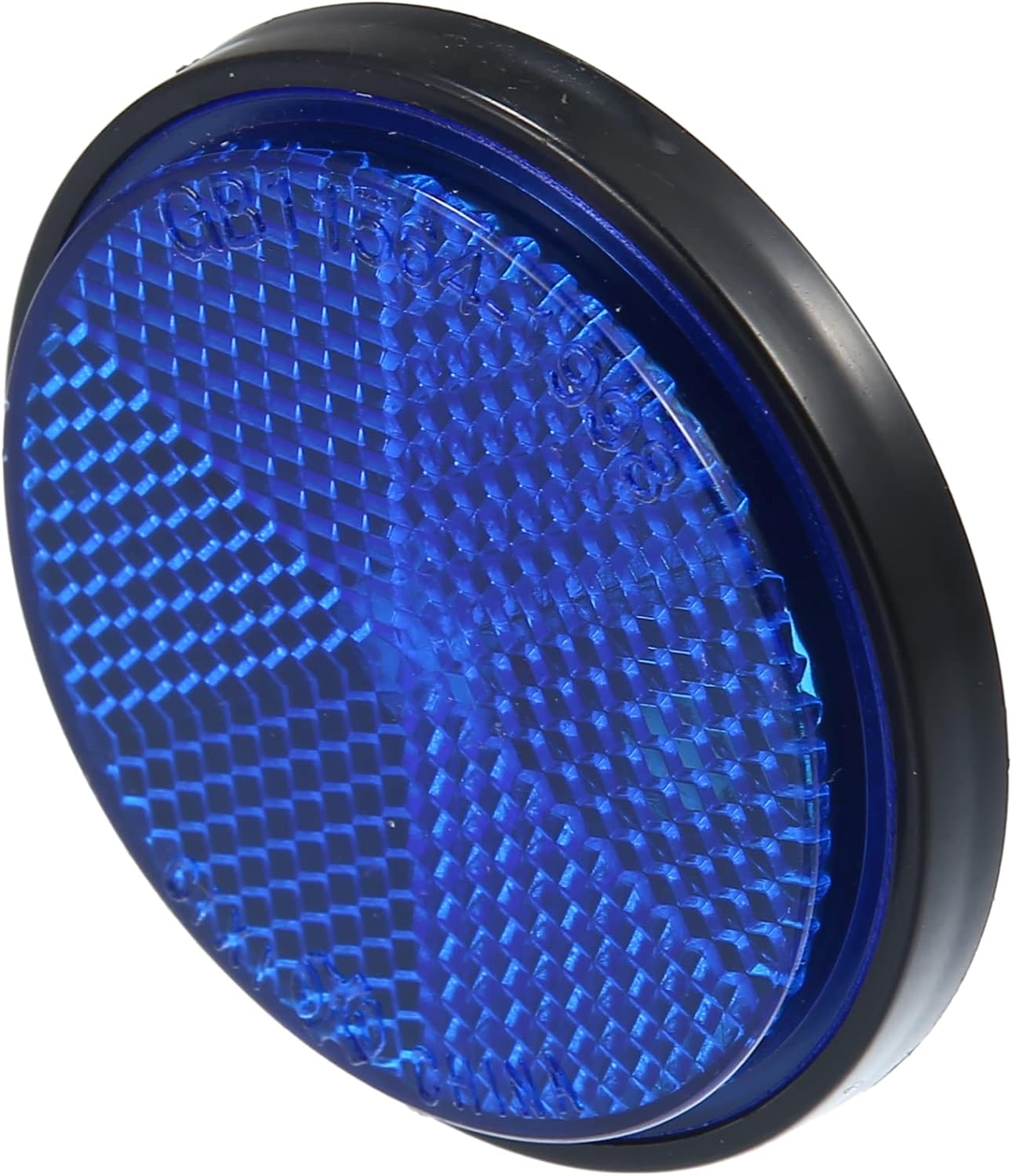 X AUTOHAUX 6 Pcs Universal round Shape Reflector for Motorcycle Garbage Cans Car Trailer Truck and Bike Blue image number 4