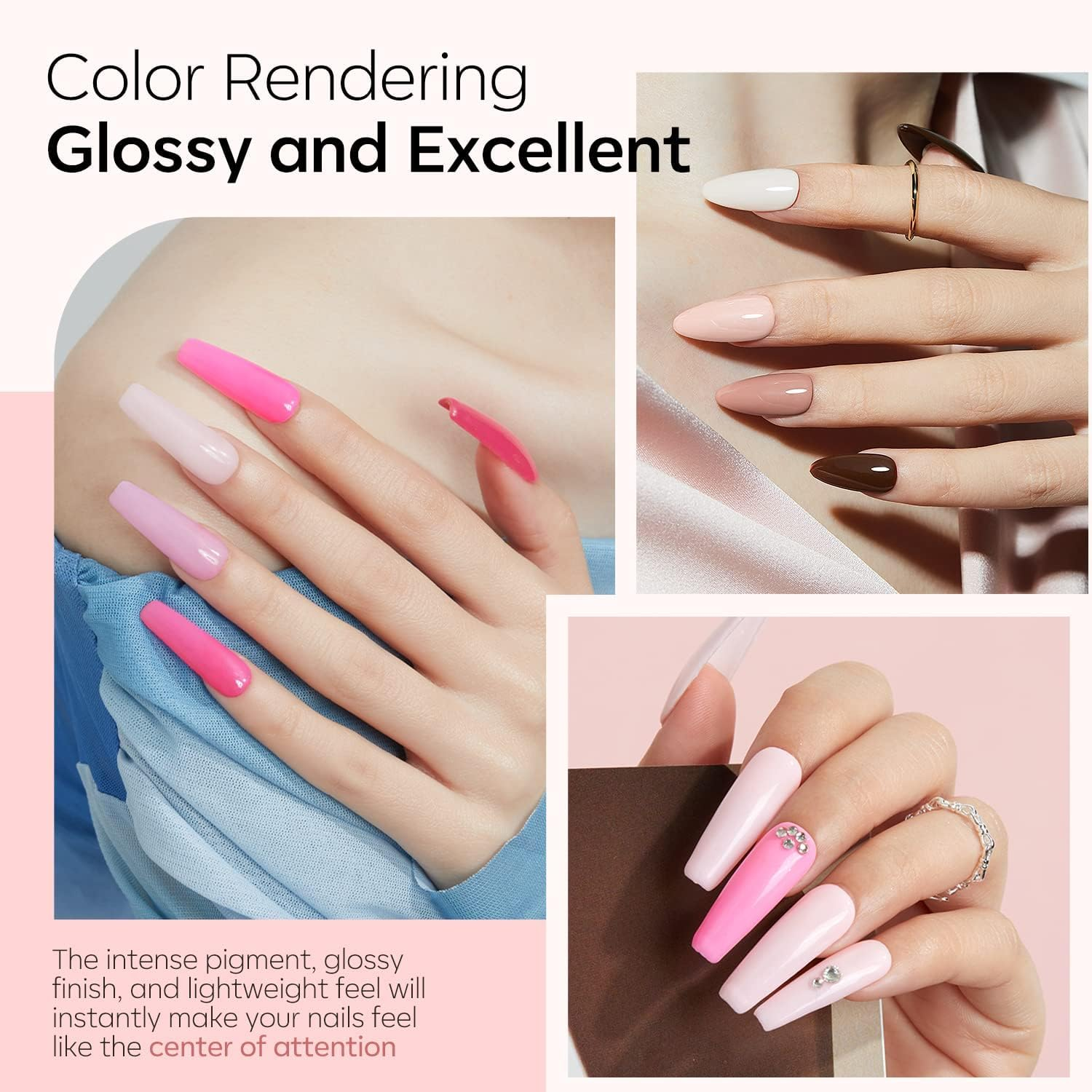 Modelones 32 Pcs Dip Powder Nail Kit Starter, 20 Colors Nude Pink Skin Tone Glitter All Seasons Dipping Powder Essential Liquid Set with Base Top Coat Activator for French Nail Art Manicure DIY Salon All-In-One Beginner Kit Gift image number 2