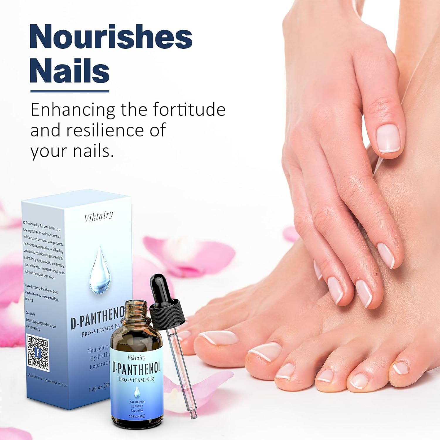 D-Panthenol Liquid (1Oz, 30G), Concentrate Pro-Vitamin B5 Raw Active Ingredient for Skin Hydration, Cosmetic Grade Dexpanthenol for DIY Face, Hair, Nails and Skincare Serum, Moisture Cream image number 1