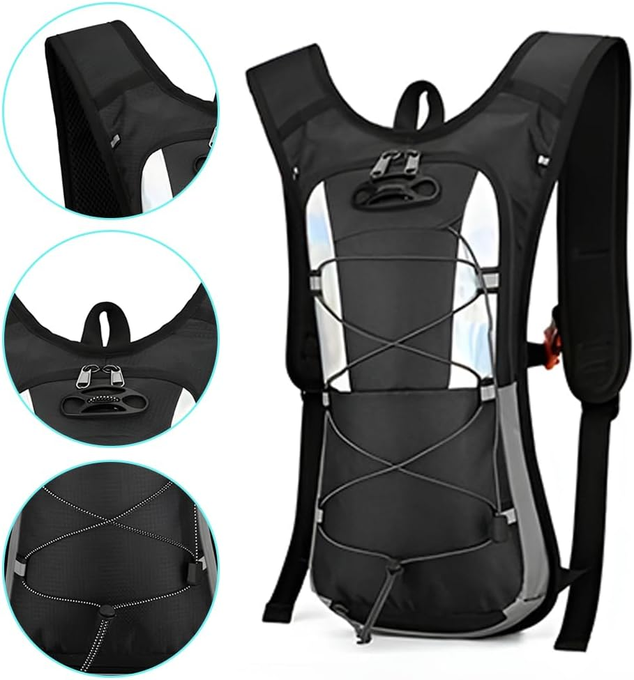 TOMVAES Hydration Pack, Ultra Lightweight Waterproof Hydration Backpack for Outdoor Sports Cycling Skiing Hiking Running Camping Climbing Hiking Backpack for Men Women image number 6