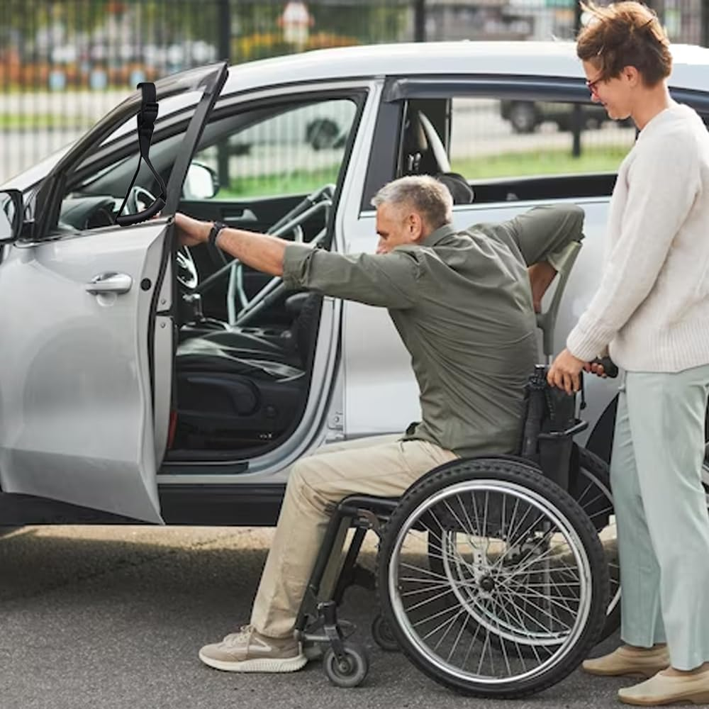 2Pcs Car Standing Aid Safety Grab Handle, Vehicle Support Strap Portable Car Assist Device Grip Handle image number 5