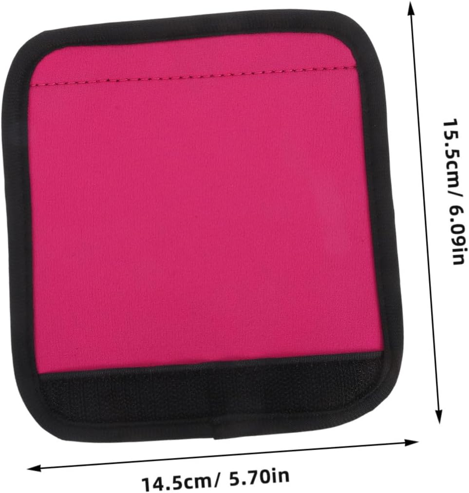 DIKACA Neoprene Luggage Handle Wraps Pink Hand Protector Cover for Suitcase Grip Easy to Install Travel Accessory Multi-Functional Hand Guard for Camping Business Trips Hiking image number 2