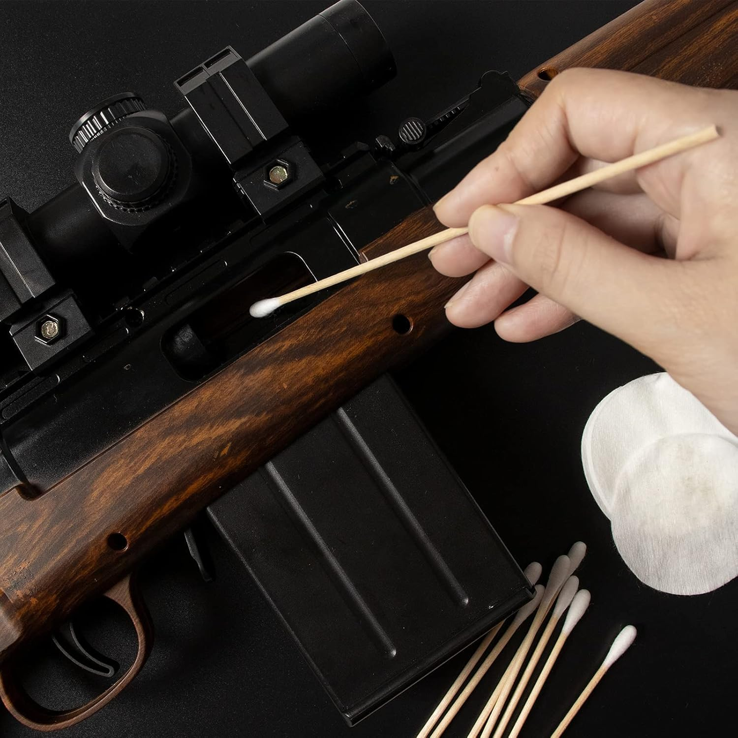 200PCS 6" Long Cotton Swabs with Bamboo Sticks - Lint Free, Highly Absorbent Cleaning Cotton Tipped Applicators image number 6