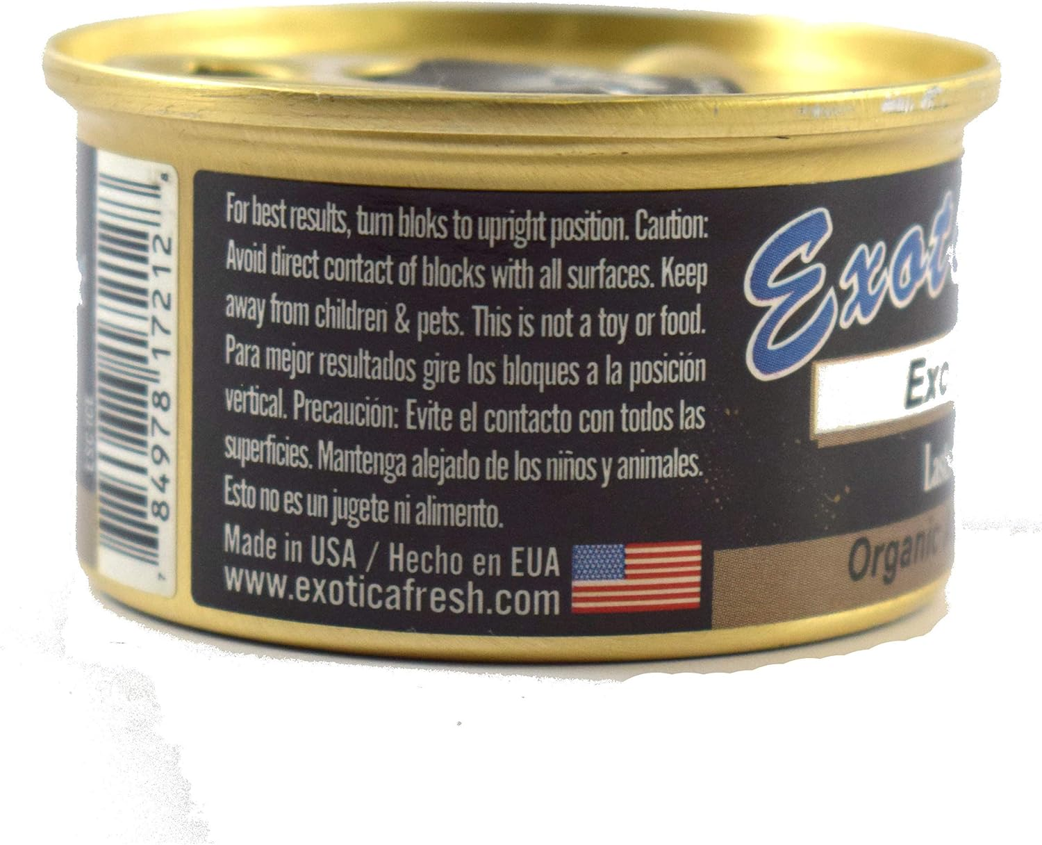 Exotica 76ESC24ICE Exotica Ice Scent Organic Car Air Freshener Can, Exotica89 image number 6