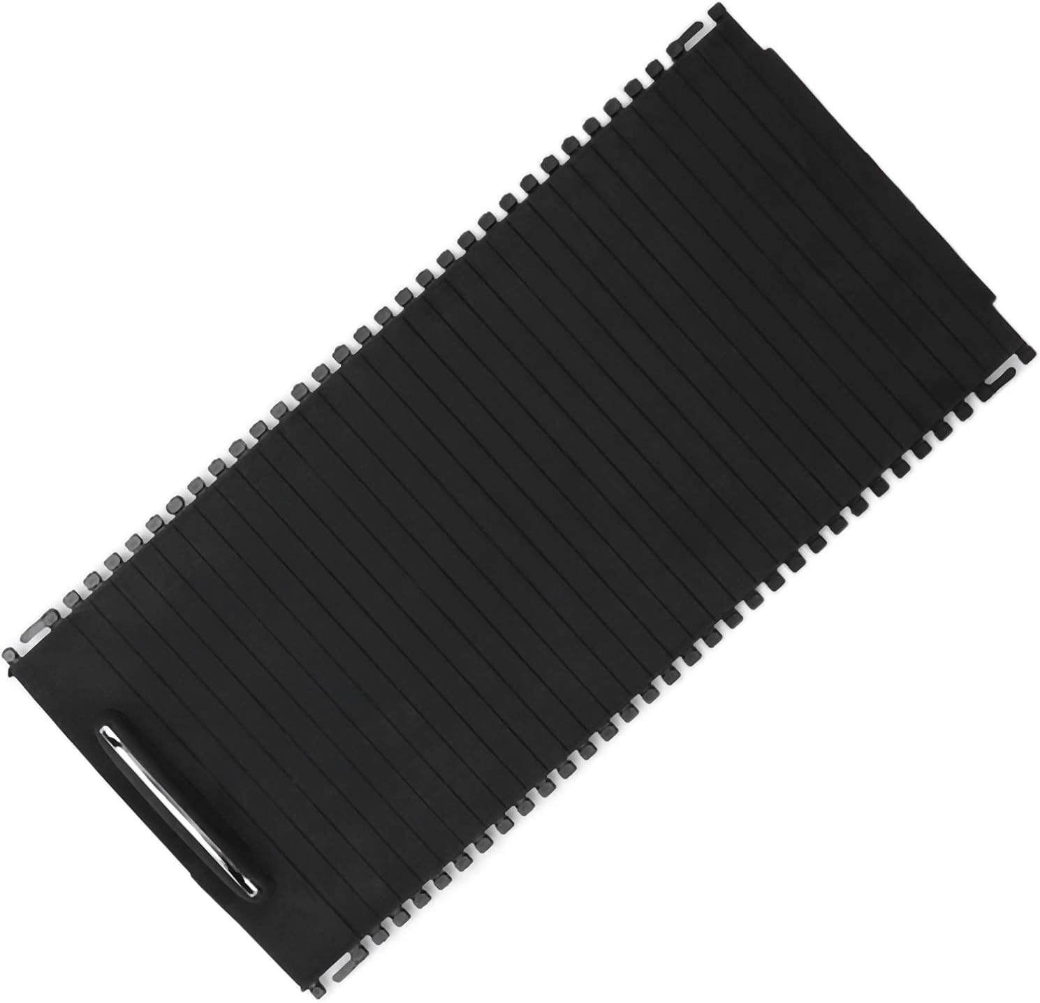 W204 W212 Centre Console Cup Holder Cover, Slide Roller Design, Black - Beige image number 3