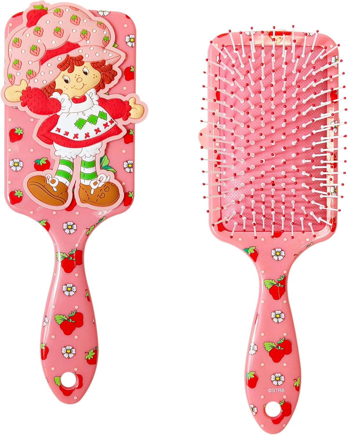 LUV HER Kids&rsquo; Detangling Hair Brush &ndash; Fun Strawberry Shortcake Design, Gentle on Wet & Dry Hair, Ideal for Kids Ages 3+, Makes Hair Care Fun and Easy image number 2