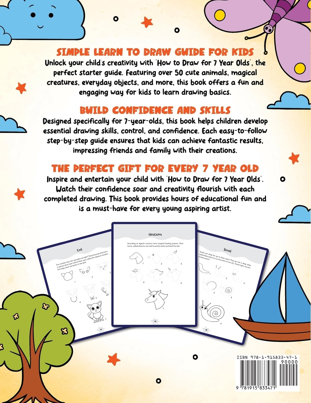 How to Draw for 7 Year Olds: Learn to Draw Cute Animals, Gifts, Magical Things, and Other Cool Stuff | Book for Kids Age 7: 2