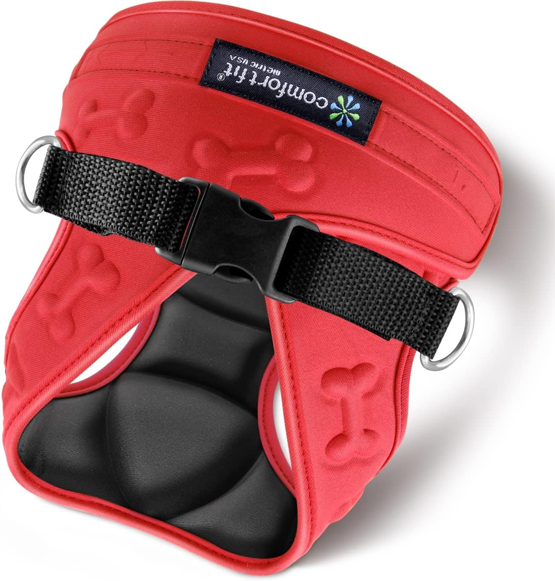 Metric USA Comfort Fit Cold Weather Dog Harness - Adjustable, Reflective, Secure, Small Size, Red Color image number 3