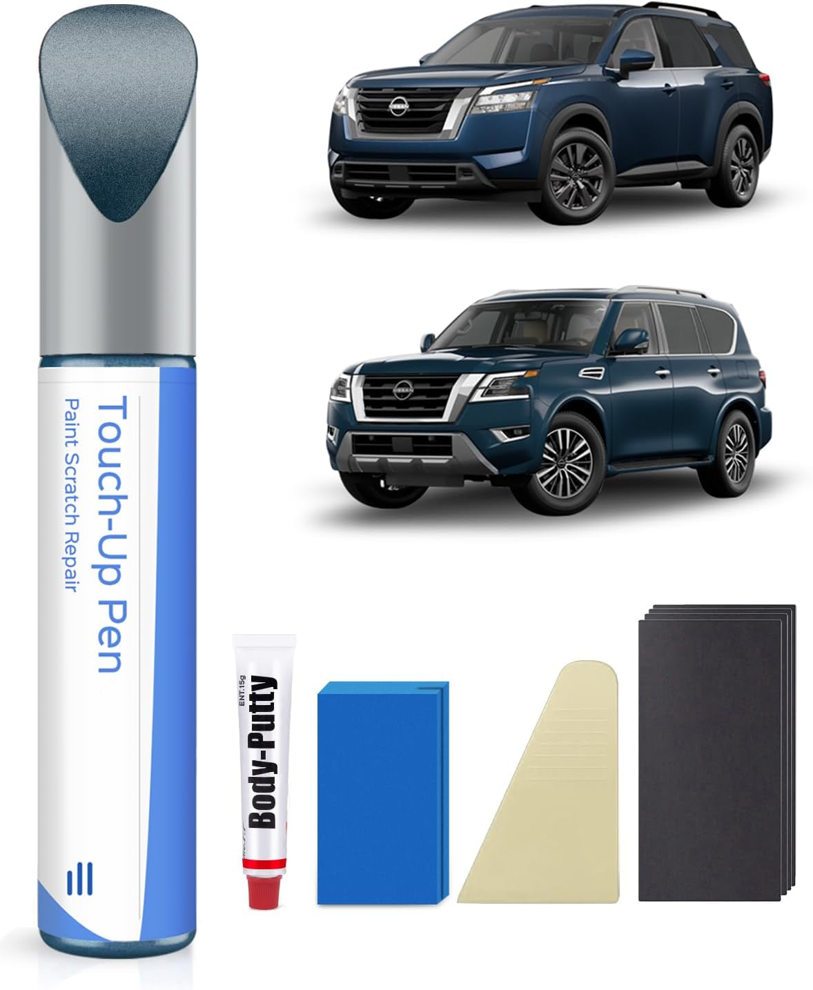 Brilliant Silver Metallic(K23) Touch up Paint Repair Kit Compatible with Nissan - DIY Kit Exactly Matches Chips and Nicks
