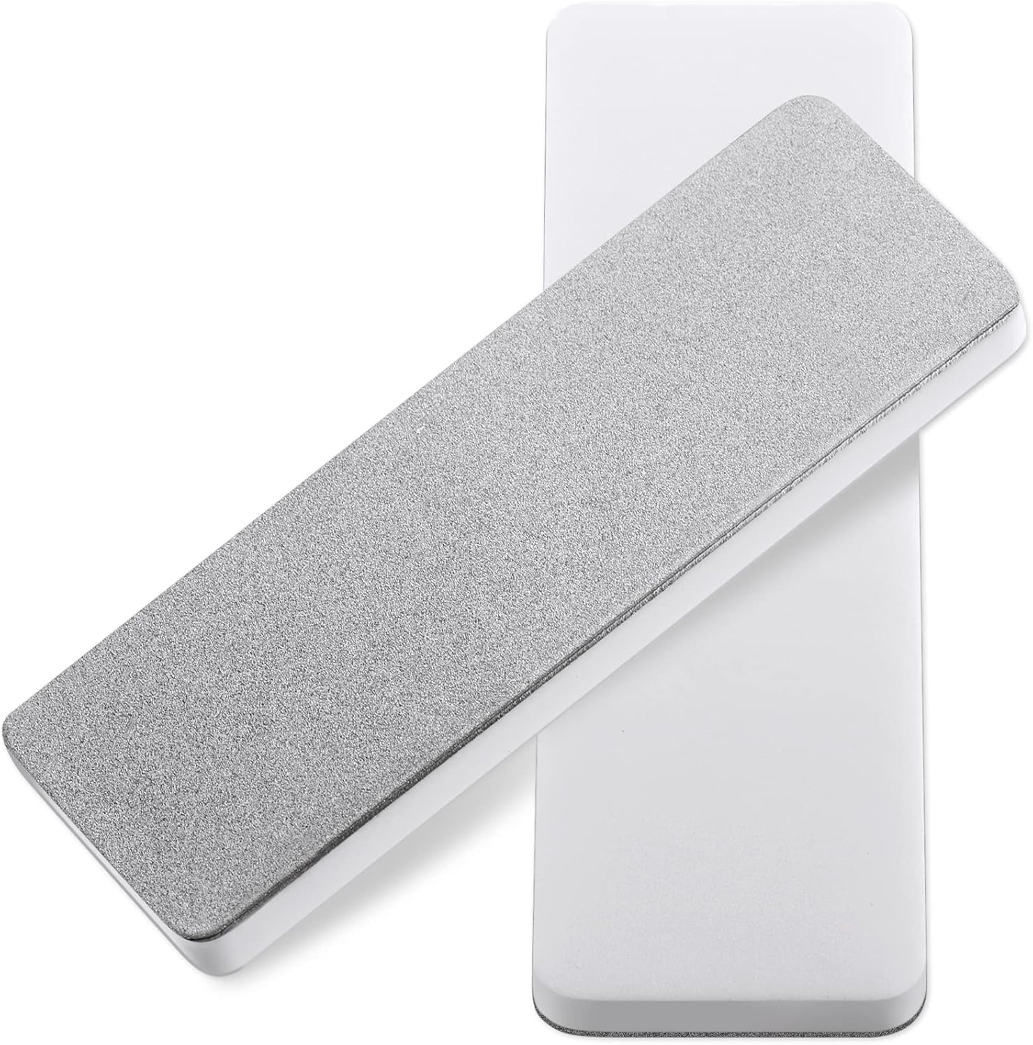 Patelai 2 Pcs Mini Pocket Knife Sharpener Stone Double Sided Portable Sharpening Stone Whetstone Diamond Ceramic Sharpen Tools 400/1000 Grit for Knives Scissors Kitchen Outdoor Survival Gear