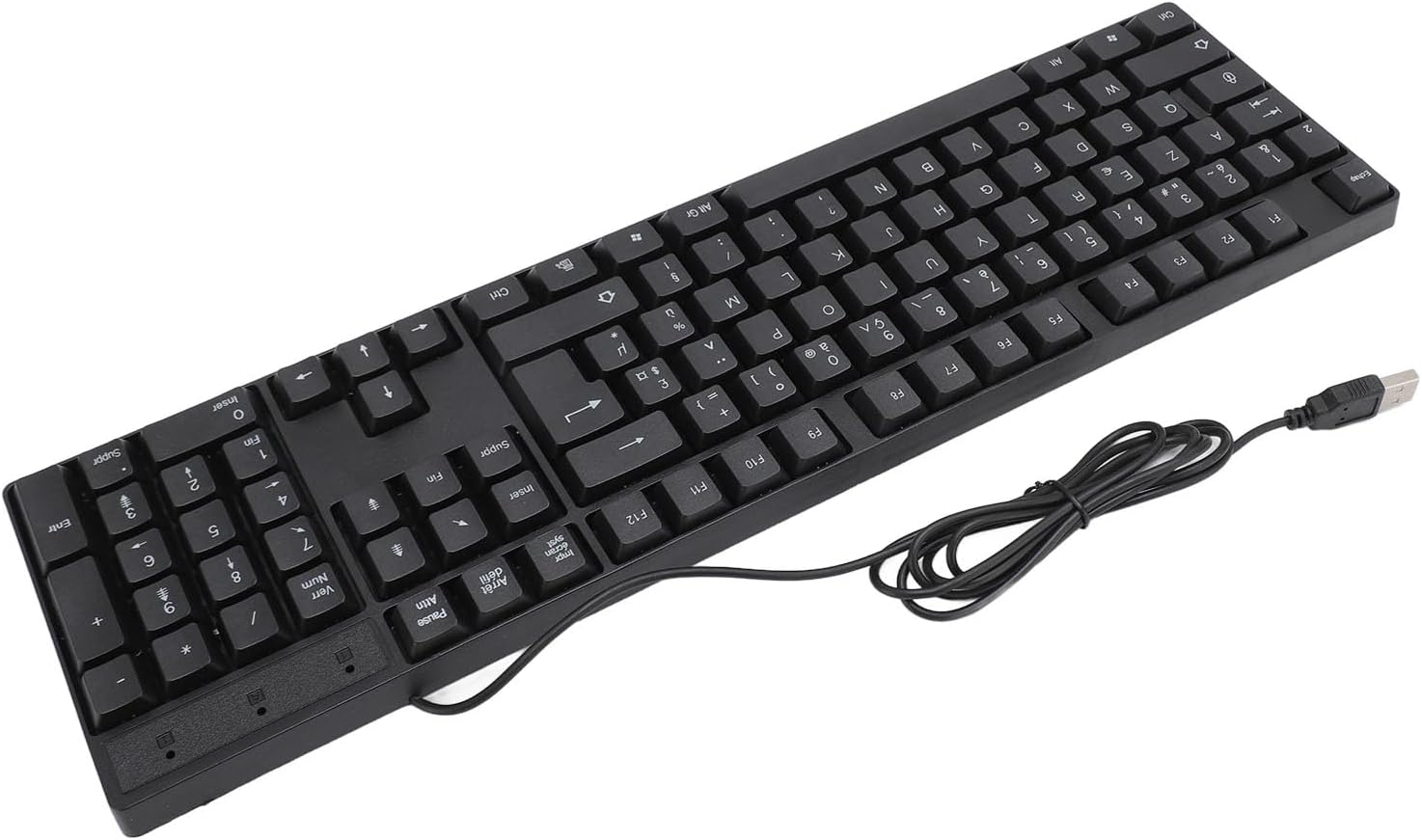 Minority Language Keyboard, Widely Used Sturdy USB Wired Keyboard 104 Keys for Gaming (French AZERTY Layout) image number 6