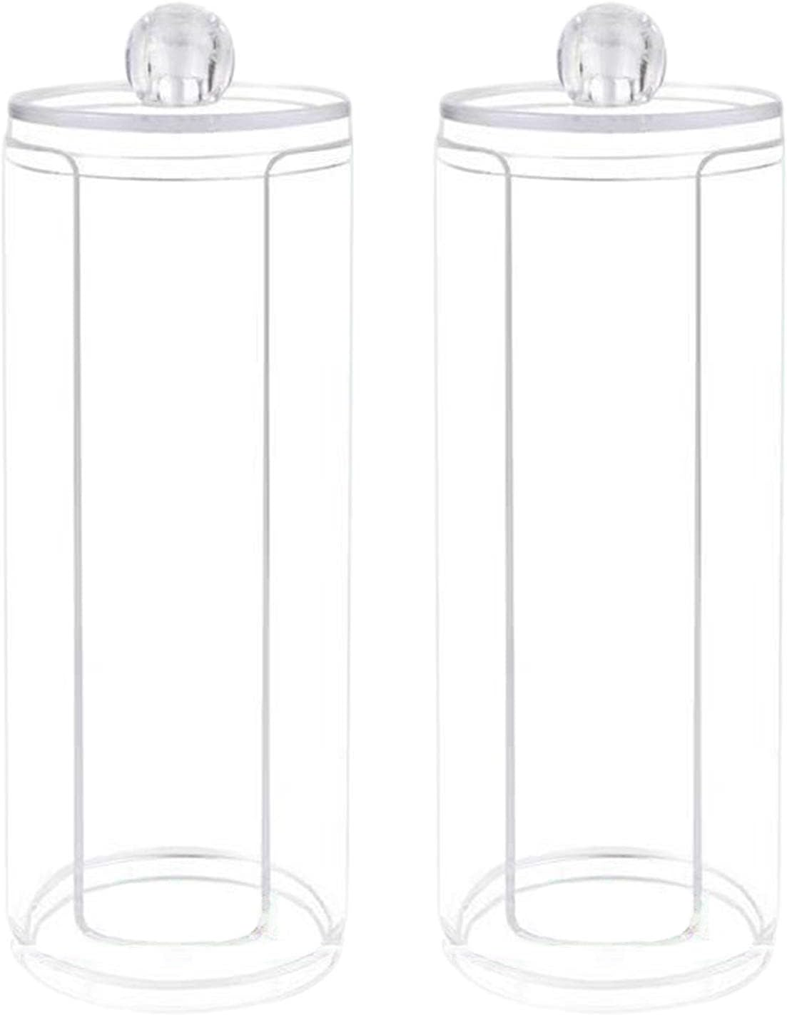 Colaxi Acrylic Scrunchie Holder Stand Organizer with Lid Women Girl Accessories, 2 Packs image number 2