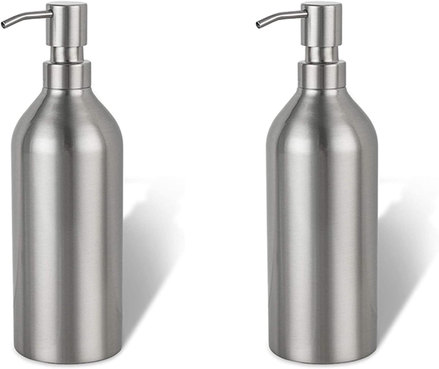2X Soap Dispenser Stainless Steel Bottle Countertop Pump Hand Lotion Liquid Dispenser for Kitchen & Bathroom image number 3