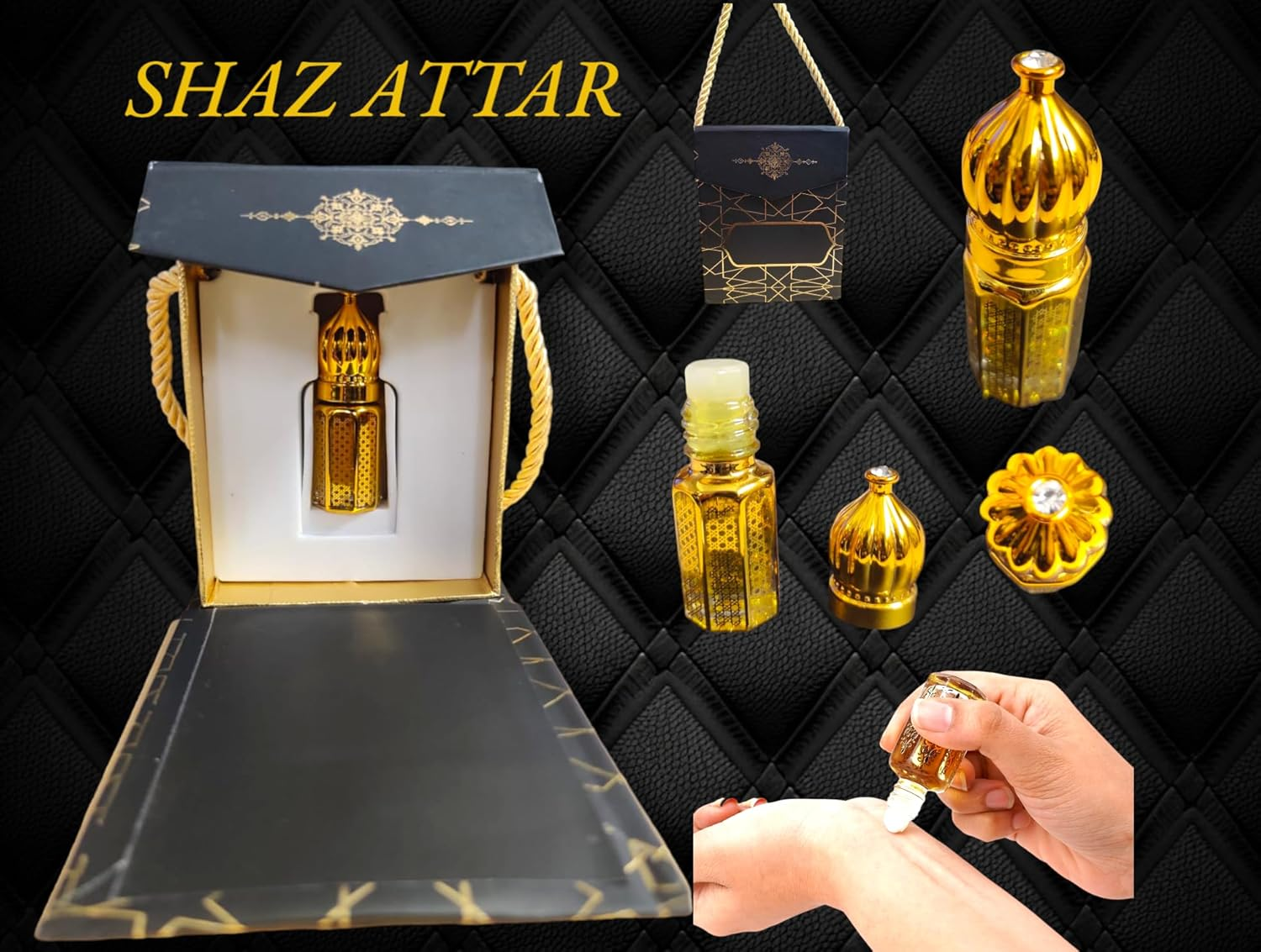 SH HARSHINGAR ATTAR 12Ml Suitable for Daily Uses, Occasions & Parties Long Lasting Fragrance Roll on Perfume Oil Leak Proof Available in Travel Size for Unisex with Elegant Bag. image number 1