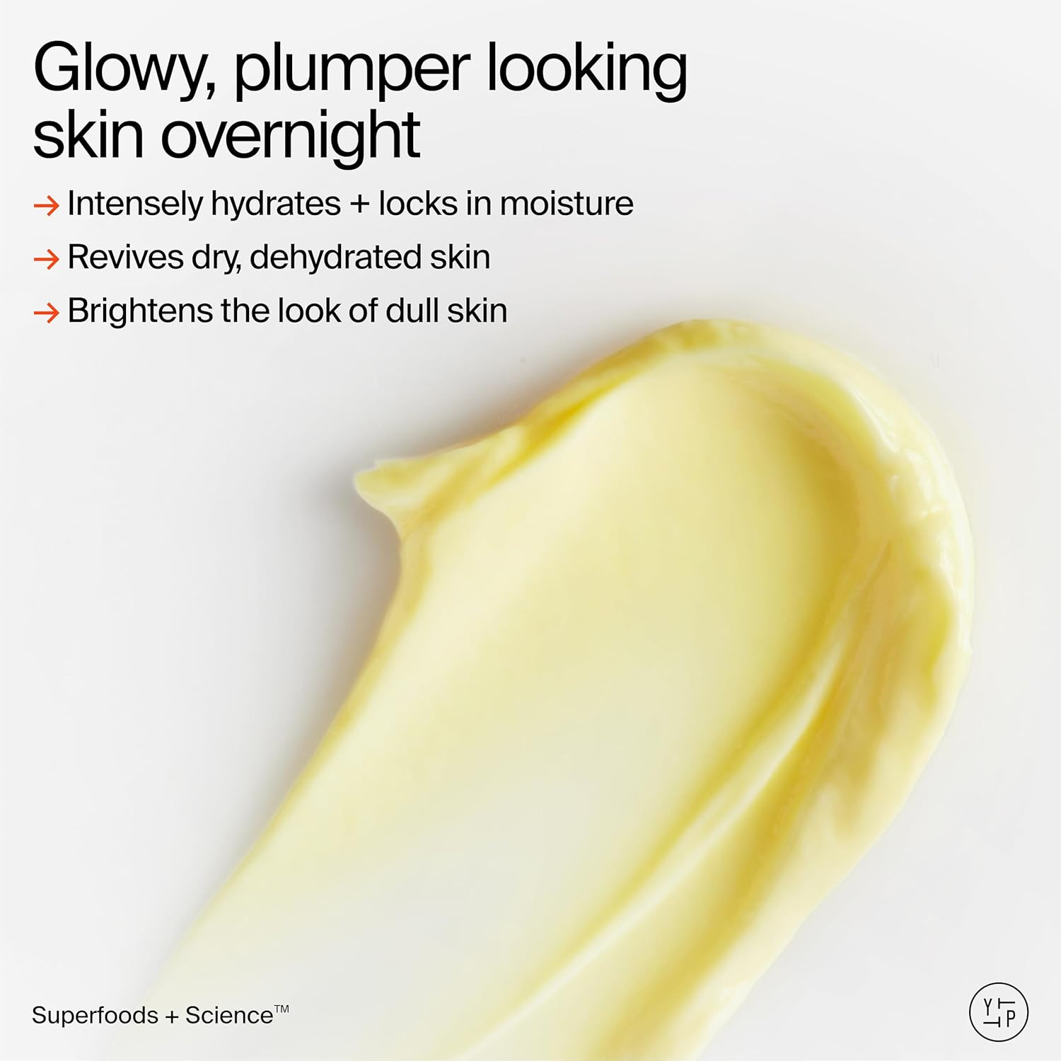 Youth to the People Superberry Dream Mask Travel - Hyaluronic Acid + Vitamin C Face Moisturizer + Overnight Facial Mask, Hydrates + Plumps + Brightens Skin, Evens Skin Tone, for Dry Skin - 0.5 Fl Oz