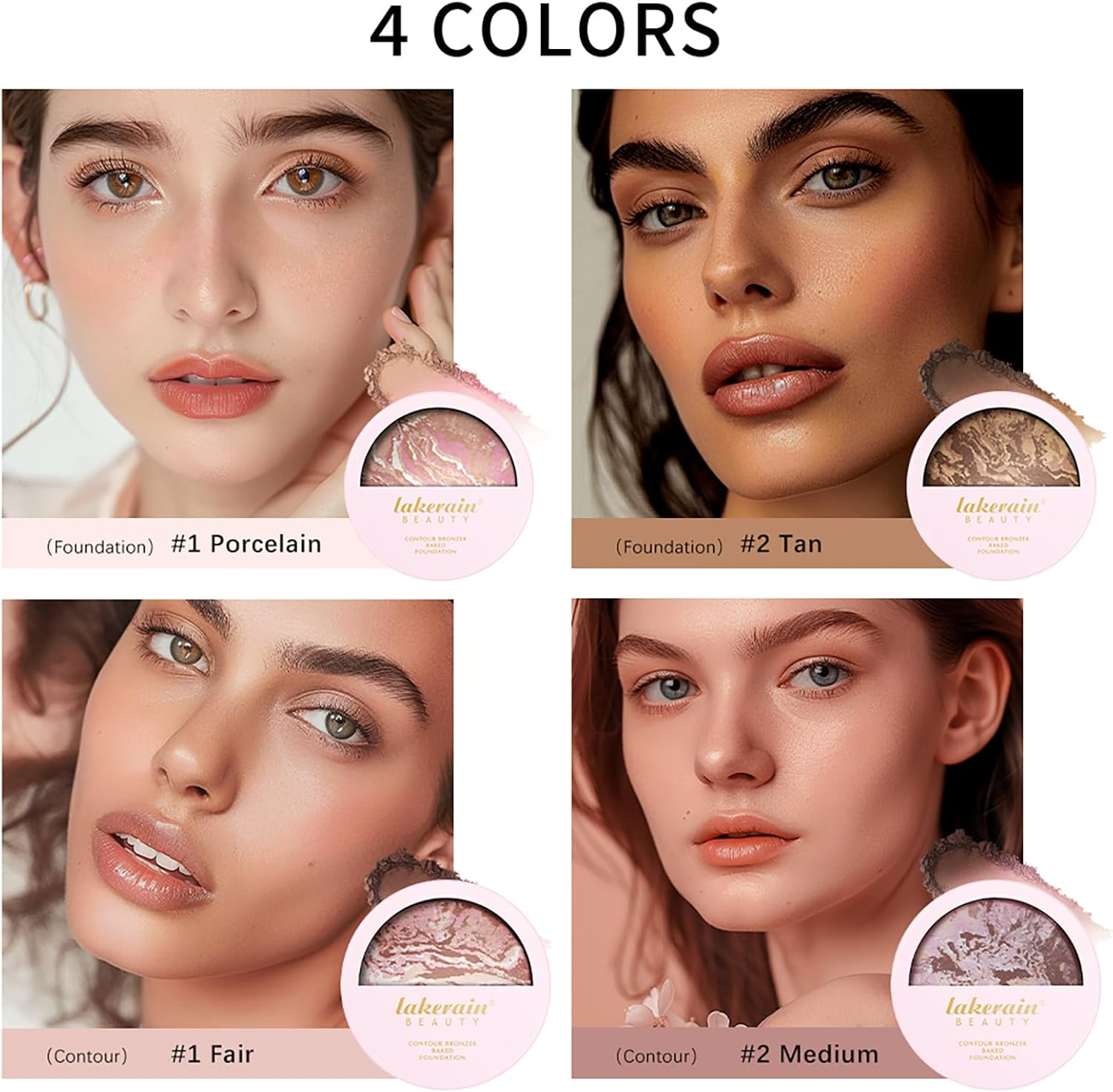 Foundation Fixing & Contouring, Available in 4 Shades, Semi-Matte Setting Powder with Soft-Focus Effect (#2 Medium, 11G) - 1 Fair image number 6