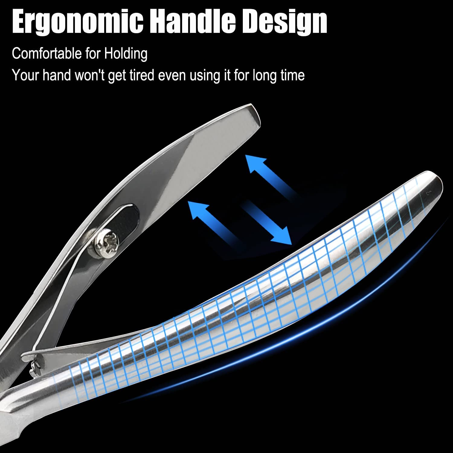 Lepinko Professional Cuticle Trimmer Kit, Super Sharp Dead Skin Clipper, Labor-Saving Cuticula Remover for Fingernail Toenail, Manicure Pedicure Tool for Women Men, Home Salon Use, 7Mm Jaw image number 1