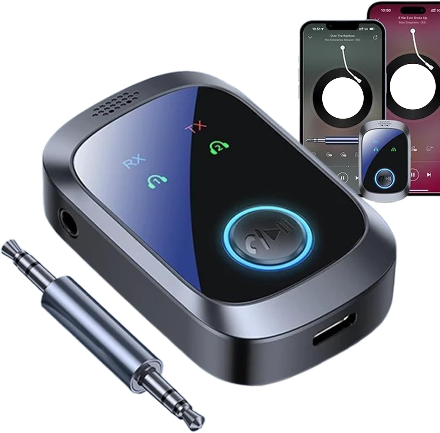 Wireless Receiver | Wireless Transmitter for TV - Hifi Stereo 2 in 1 Double Connection Multipoint for Game Consoles Tvs Gym Equipment Airplane Pc Car Home Music Headphones Speakers