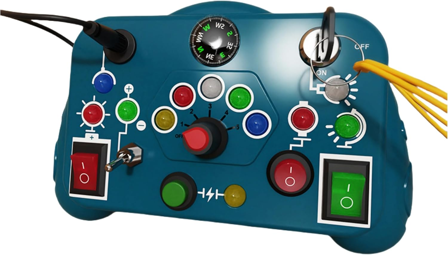 Montessori Toddler Busy Board, 27 LED Light Switches, Montessori Toy for 3-6 Year Old, Kids Sensory Board, Preschool Learning Toys, Sensory Travel, Educational Toys for Christmas and Birthday Gift image number 4