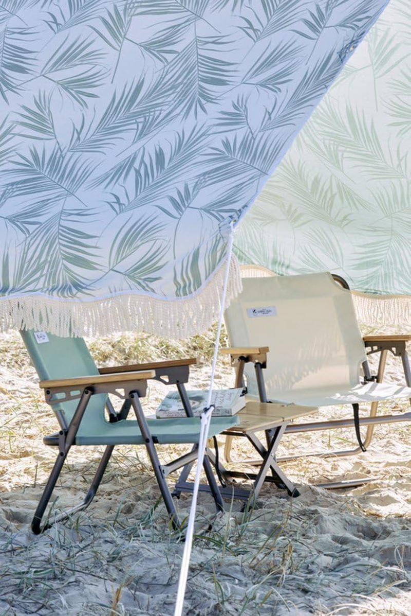 Oztrail Bamboo Beach Table, 60 Kg Weight Capacity image number 4