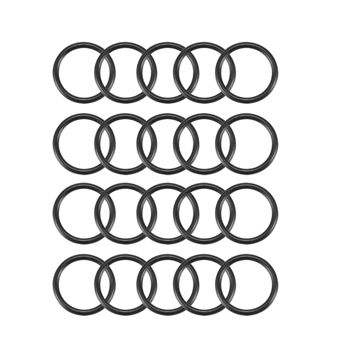 Uxcell Nitrile Rubber O-Rings, 15Mm OD 12Mm ID 1.5Mm Width, Metric Sealing Gasket, Pack of 20 image number 4