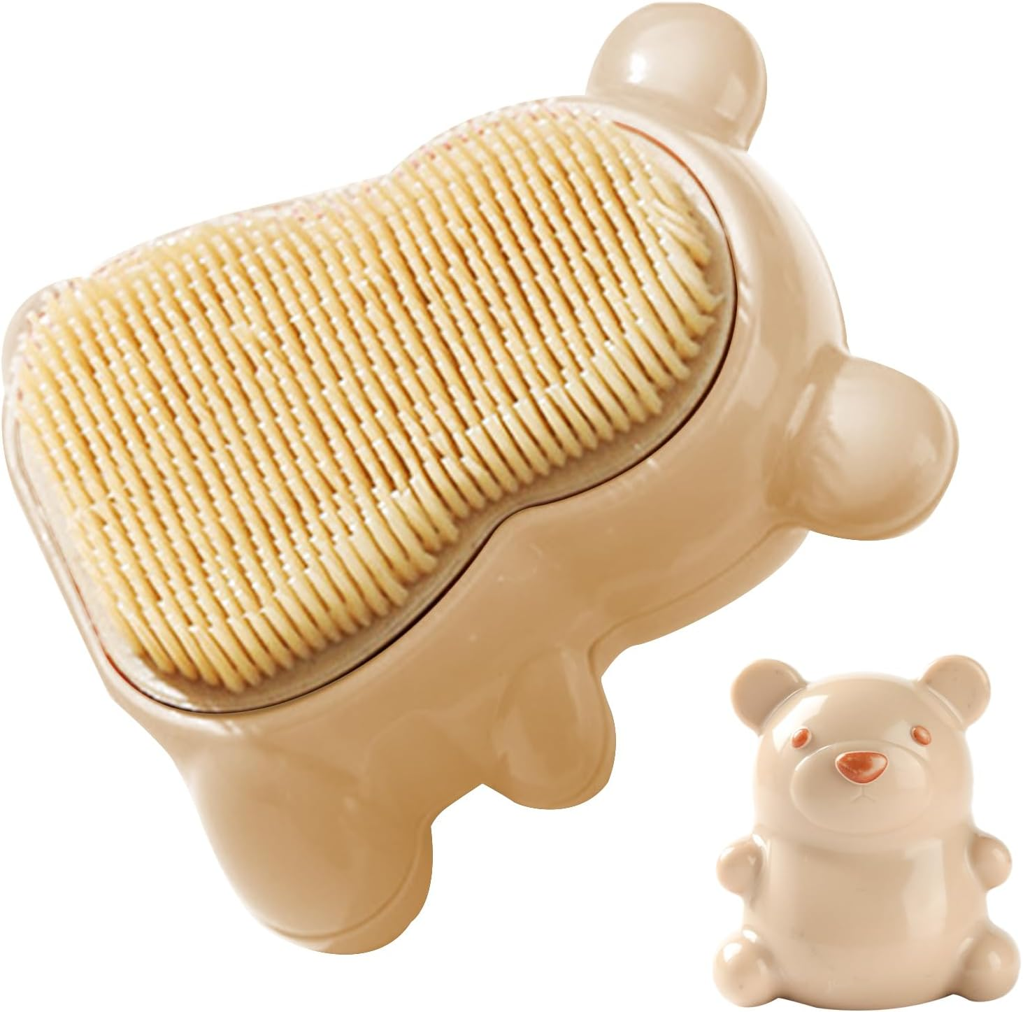 Bear Nail Brush, Soft Bristles, Kids Nail Cleaning Brush, Fingernail Scrubbing Brushes, Easy to Grasp, Scrubbing Cleaning Washing Brushes for Children, Women