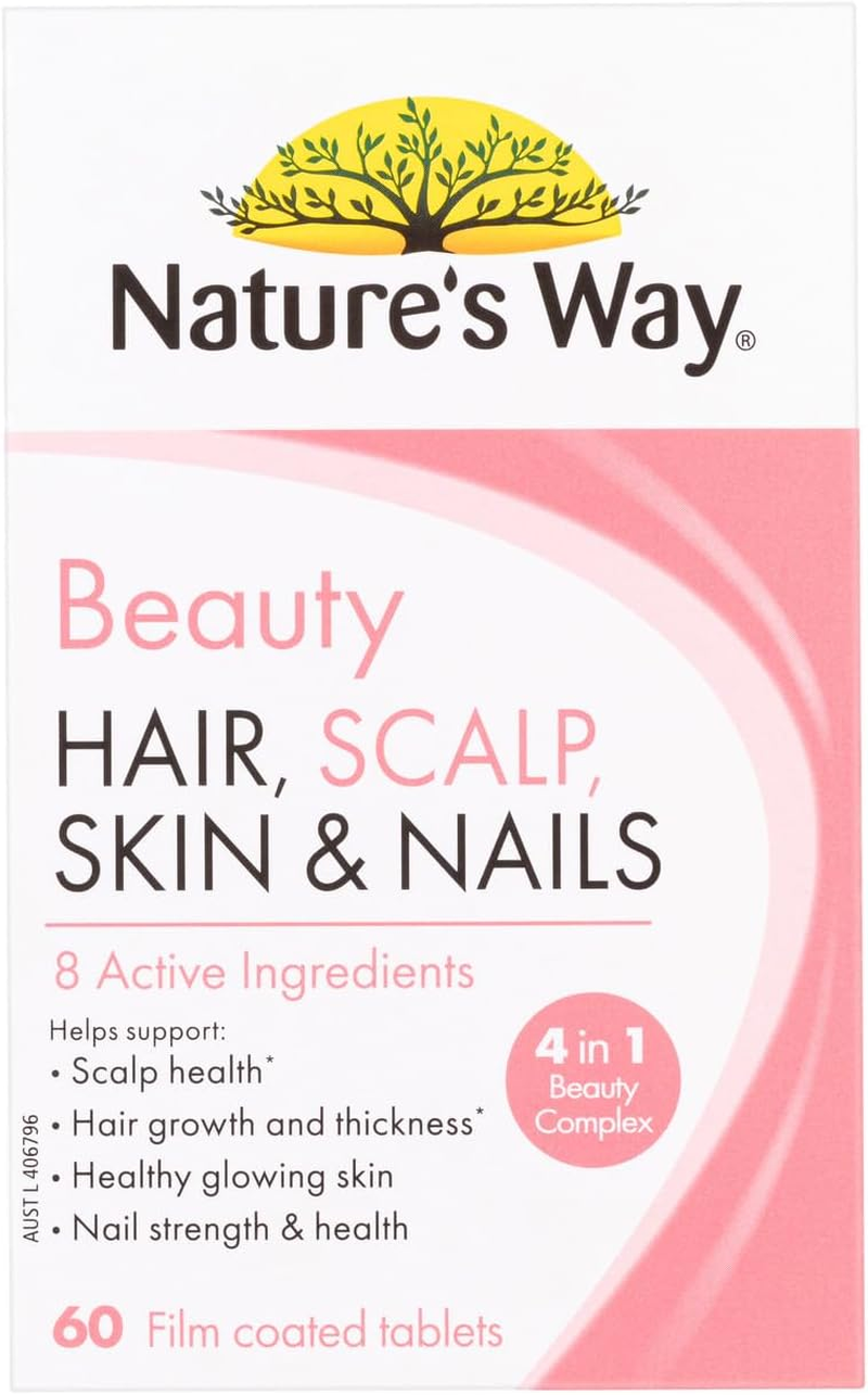 Nature'S Way Hair, Scalp, Skin and Nails Film Coated 60 Tablets image number 4