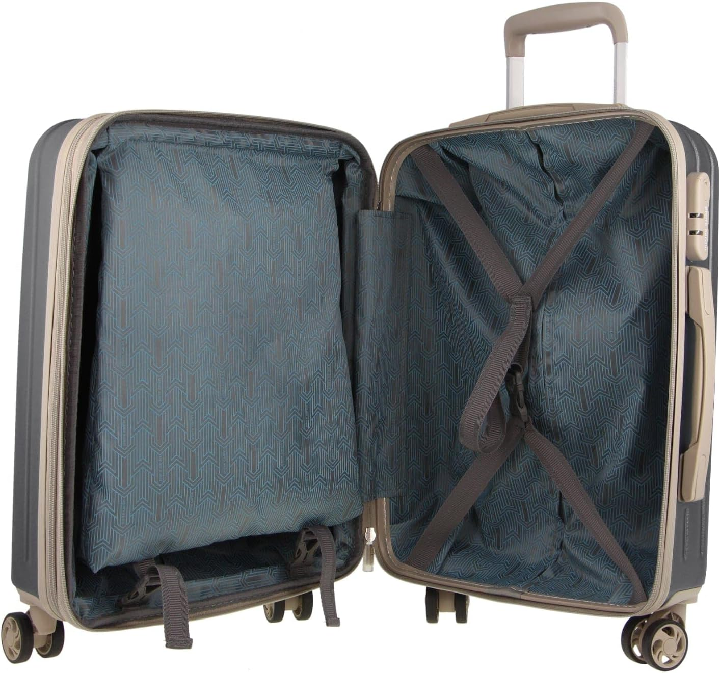 Pierre Cardin 54Cm Cabin Hard-Shell Suitcase in Graphite image number 7