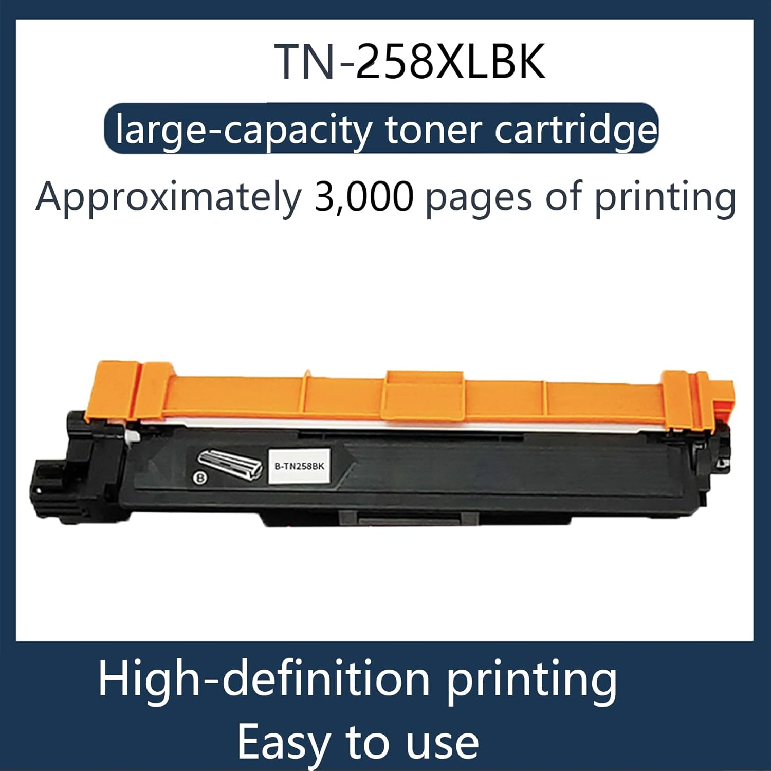 JOJOBE Planet TN-258XLBK Compatible Toner Cartridge with Brother MFC-L8390CDW L3755CDW L3760CDW L8240CDW HL-L3280CDW L3240CDW DCP-L3520CDW L3560CDW , 3000 Pages per Cartridge Black image number 5