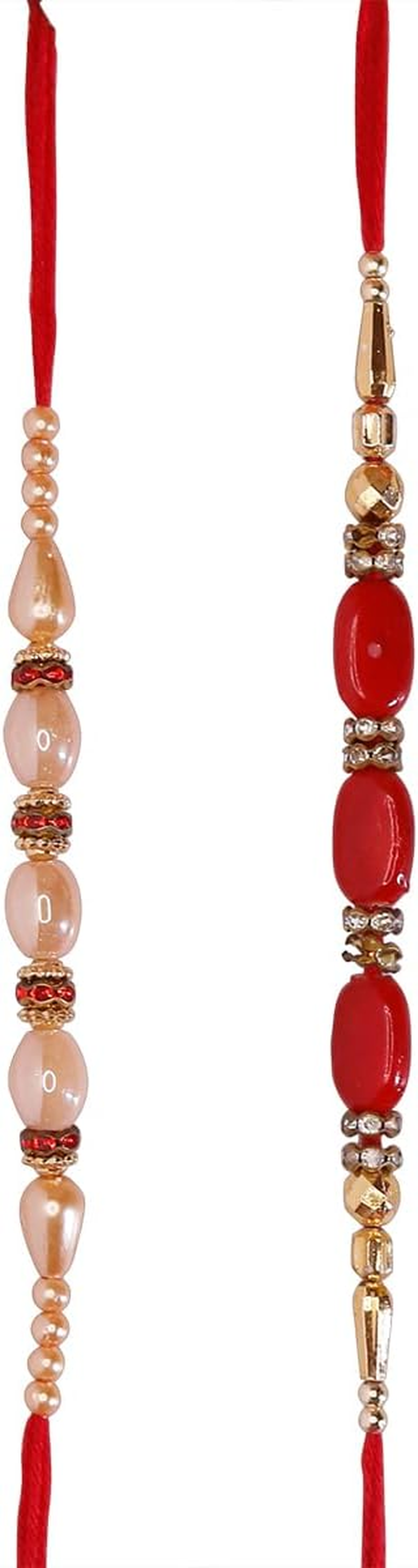 Rakhi for Brother and Bhabhi Rakhi for Brother Rakhi Set Rakhee for Brother Sister Bracelets Rakhi Gifts for Brother Designer Rakhi for Bhabhi Rakhi Set of 2 image number 2